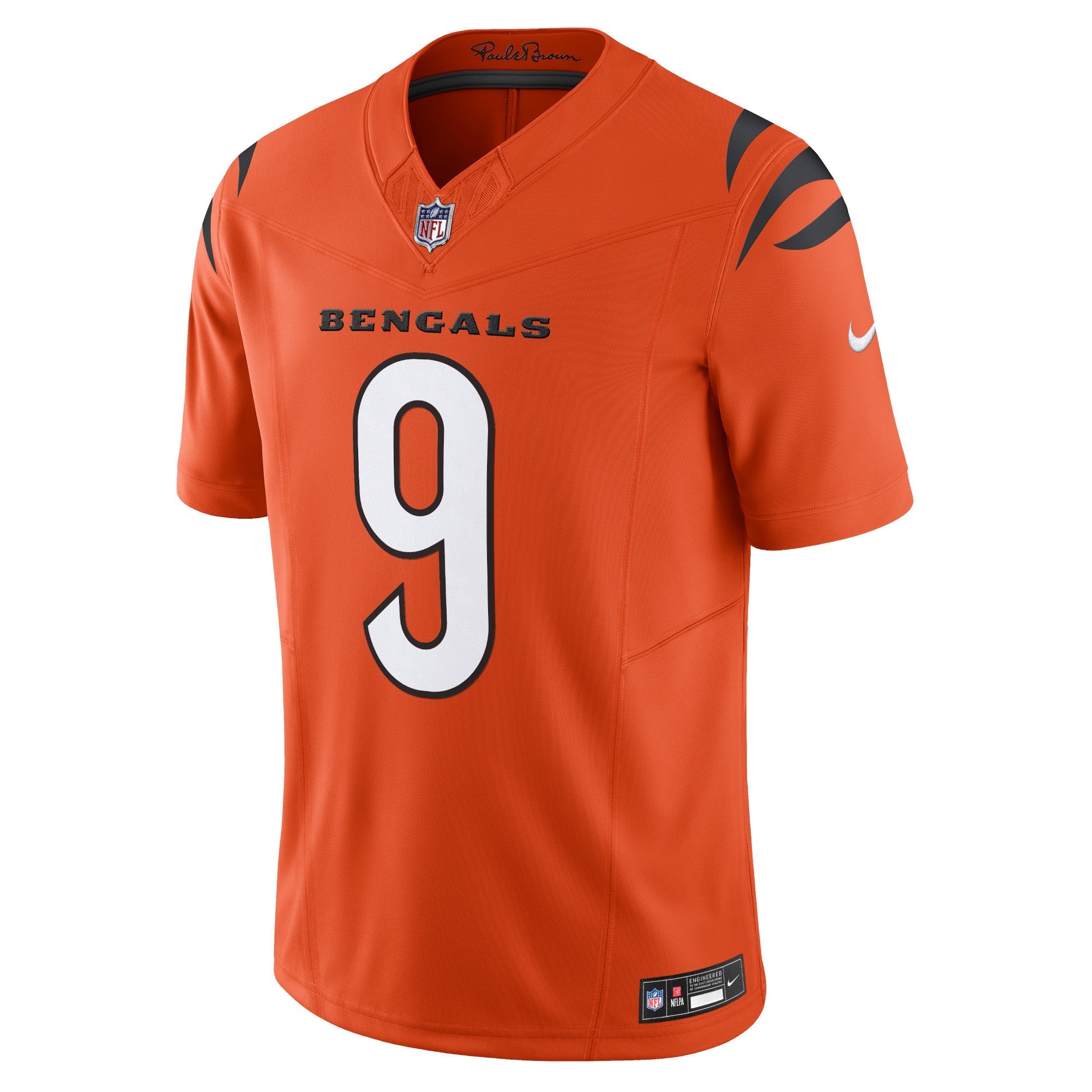Men's Nike Joe Burrow Orange Cincinnati Bengals Vapor F.U.S.E. Limited Jersey - vstockx