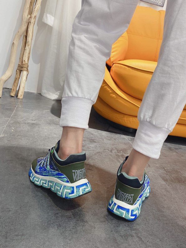 Versace Trigreca Black Royal Blue Purple - vstockx