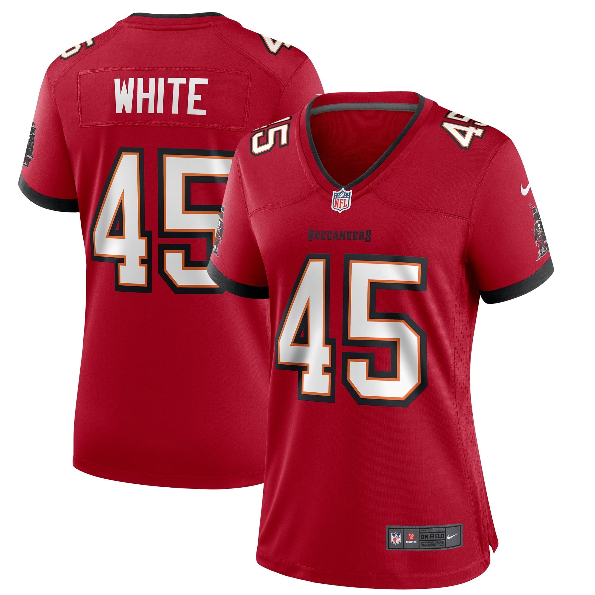 Women's Nike Devin White Red Tampa Bay Buccaneers Game Player Jersey - vstockx