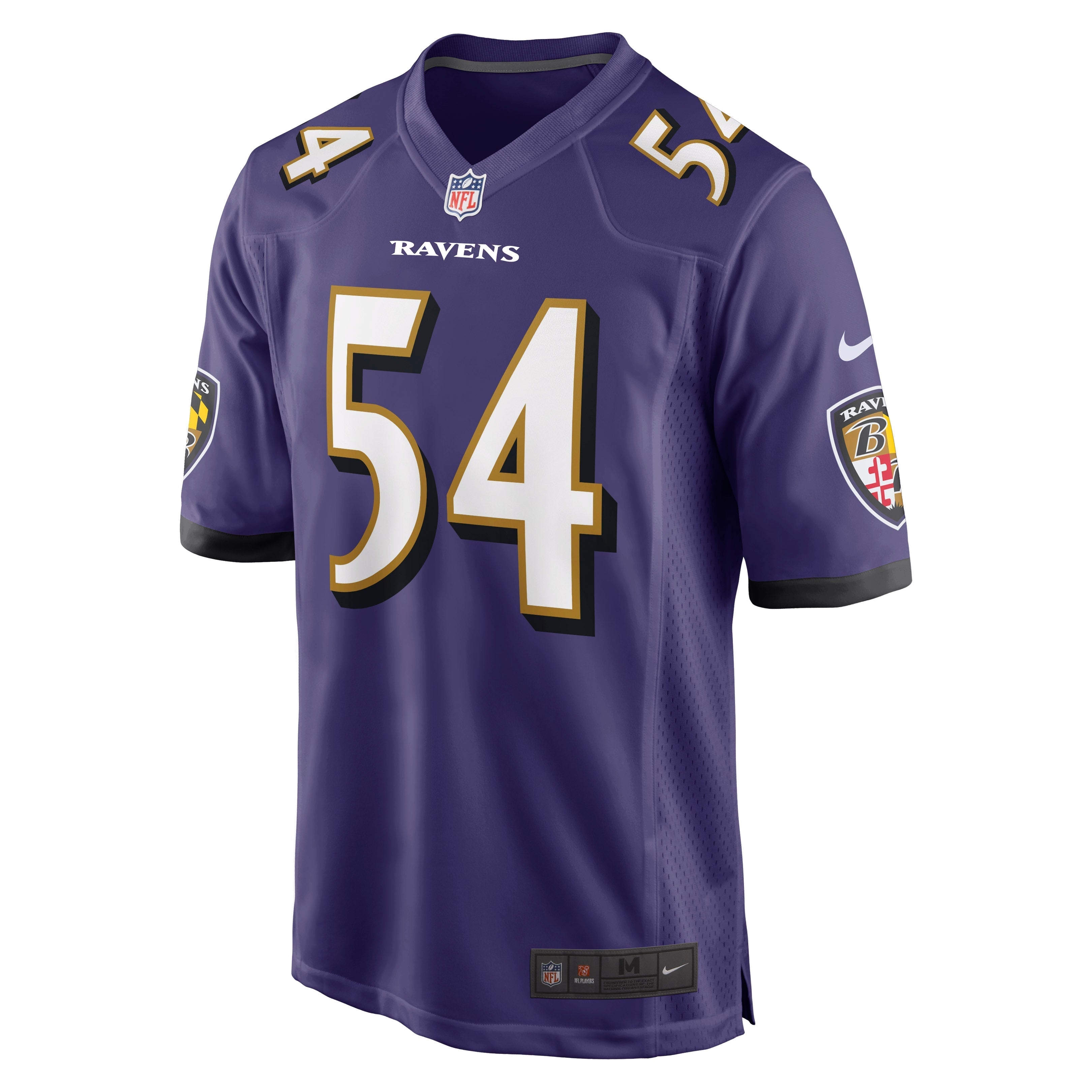 Men's Nike Tyus Bowser Purple Baltimore Ravens Game Player Jersey - vstockx