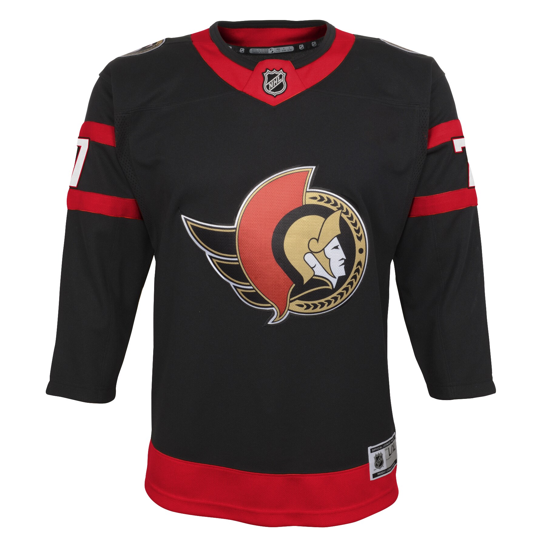 Brady Tkachuk Ottawa Senators Youth 2020/21 Home Premier Player Jersey - Black - vstockx