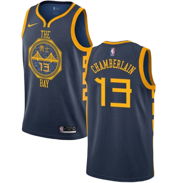 Men's Golden State Warriors Wilt Chamberlain City Edition Jersey - Navy - vstockx
