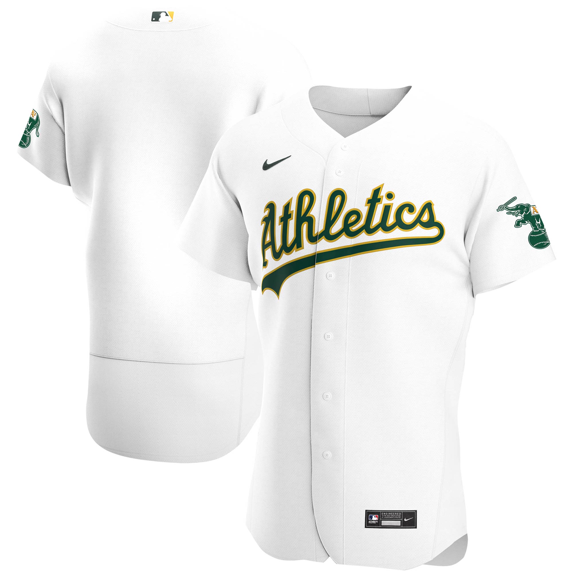 Oakland Athletics Nike Home Authentic Team Jersey - White - vstockx