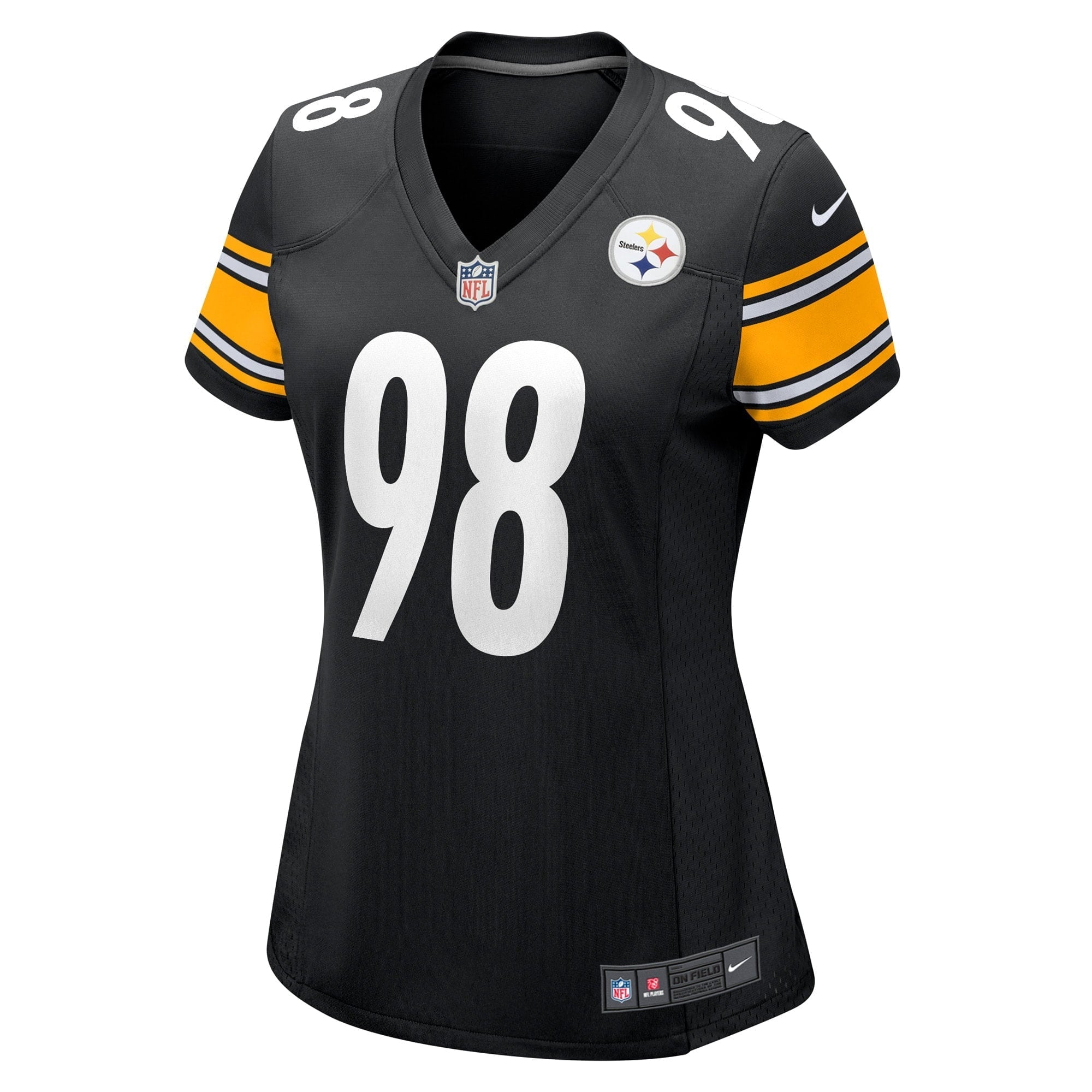 Women's Nike DeMarvin Leal Black Pittsburgh Steelers Game Player Jersey - vstockx