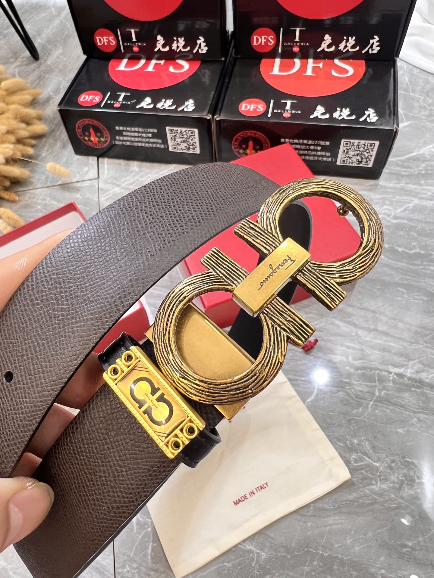Streetwear Belt Ferragamo 319918 size:3.5cm - vstockx