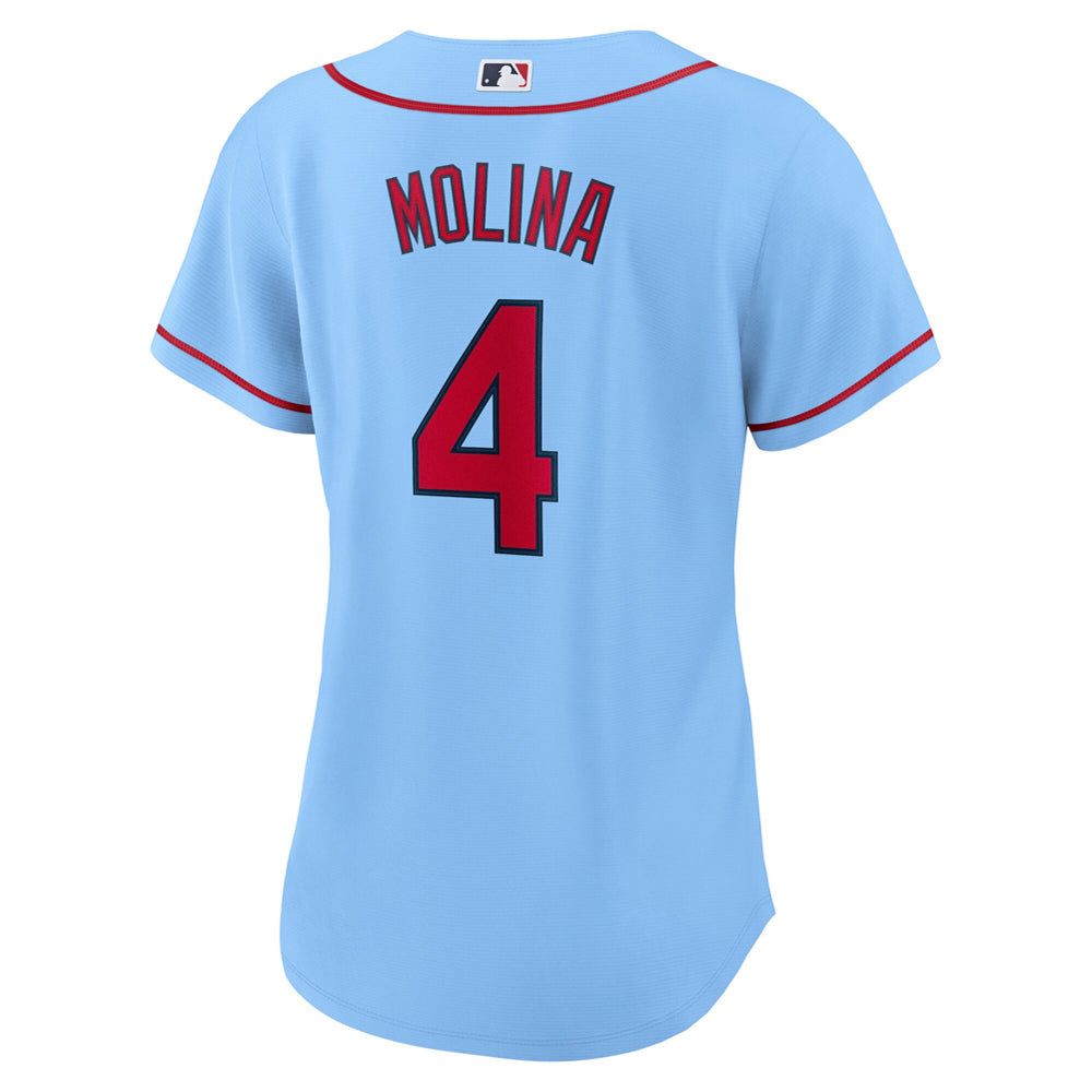 Women's St. Louis Cardinals Yadier Molina Alternate Player Jersey - Light Blue - vstockx