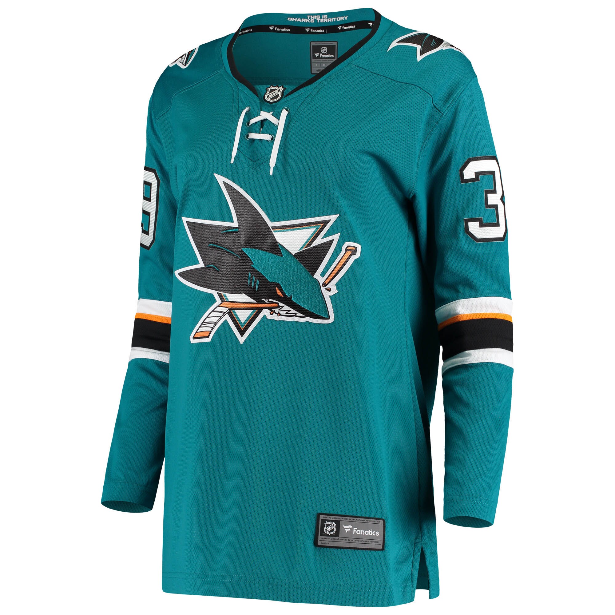 Logan Couture San Jose Sharks Fanatics Branded Women's Breakaway Home Player Jersey - Teal - vstockx