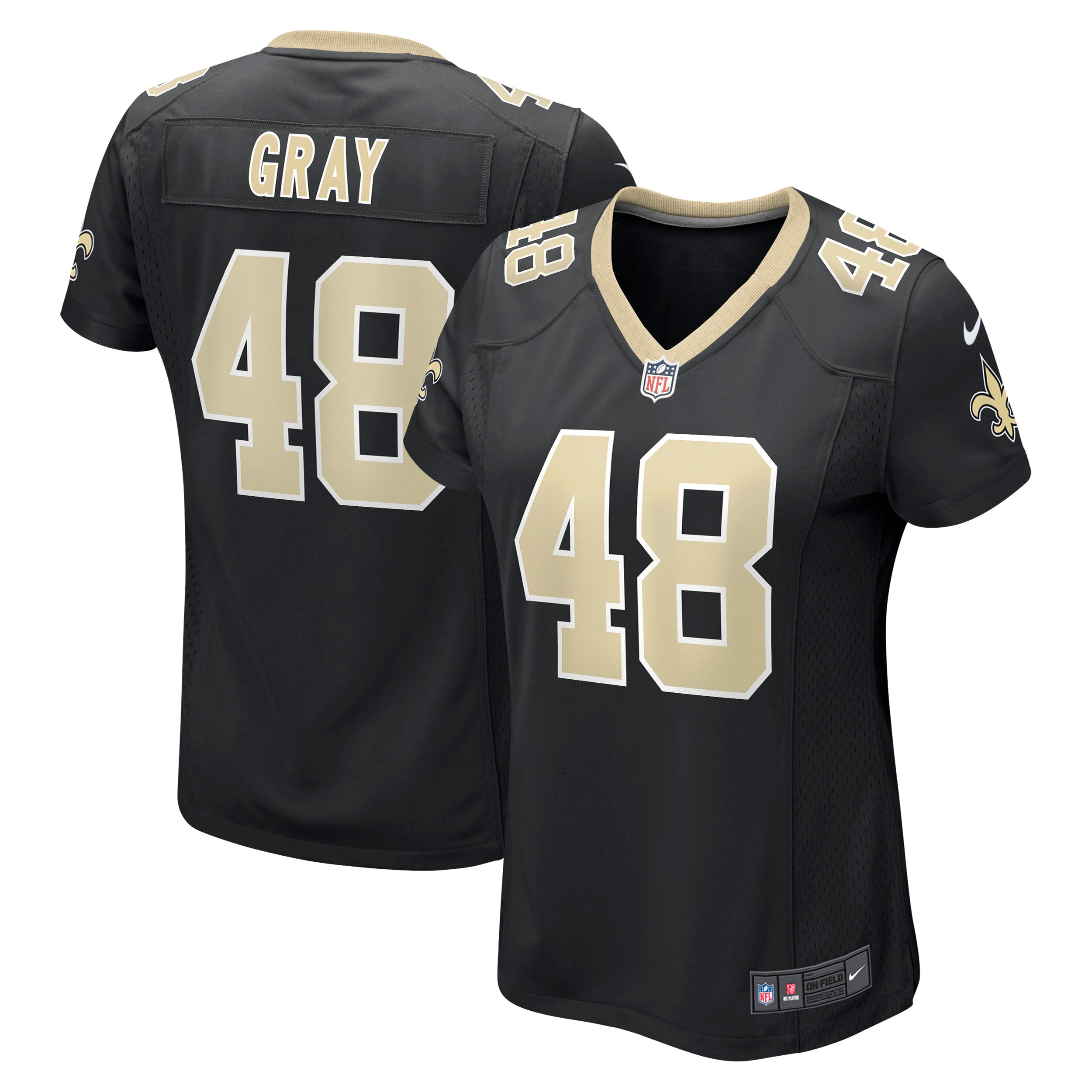 J.T. Gray New Orleans Saints Nike Women's Game Jersey - Black - vstockx