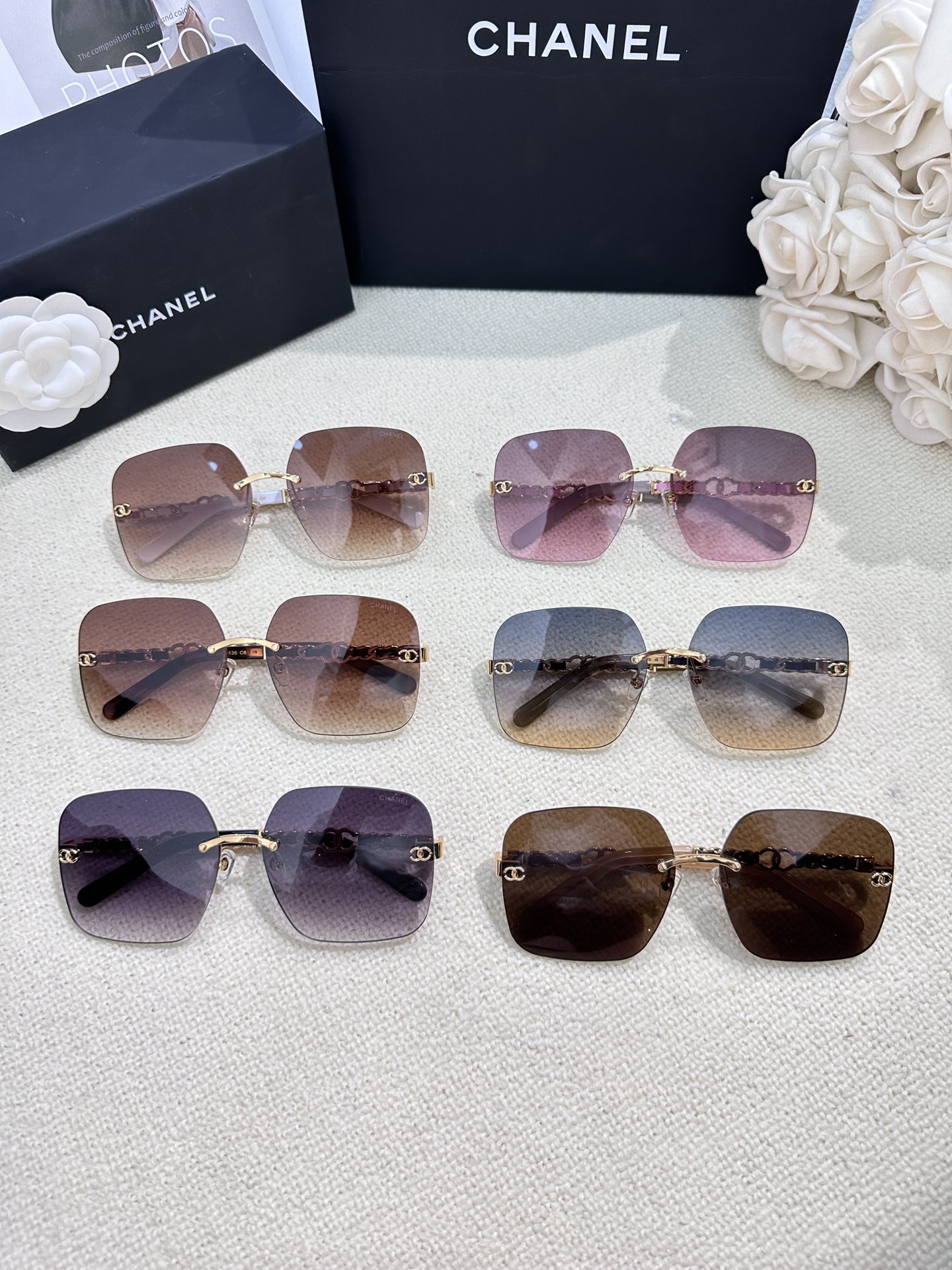 Sunglasses Chanel CH8029 62-15-136 - vstockx