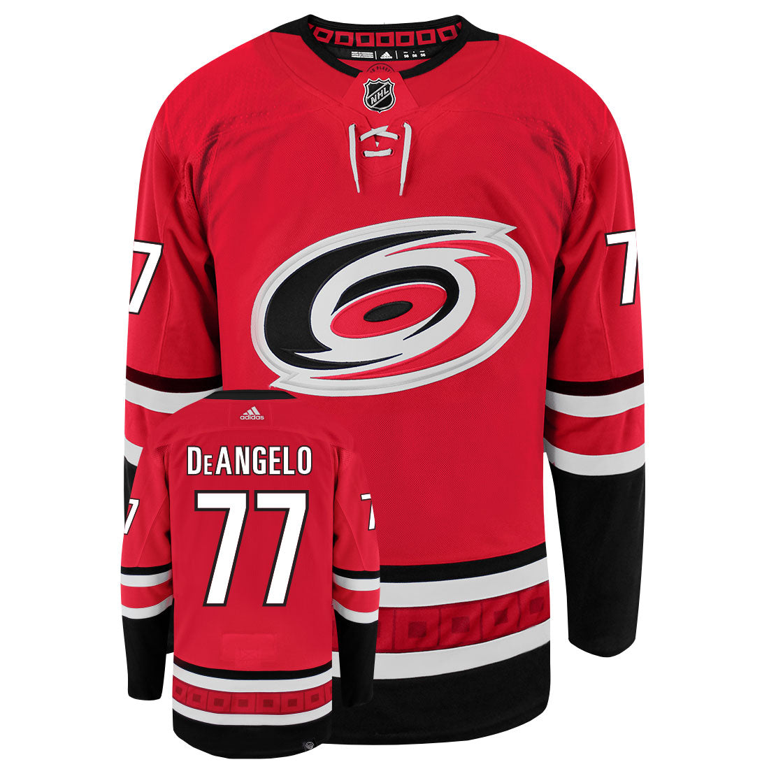 Tony DeAngelo Carolina Hurricanes Adidas Primegreen Authentic NHL Hockey Jersey - vstockx