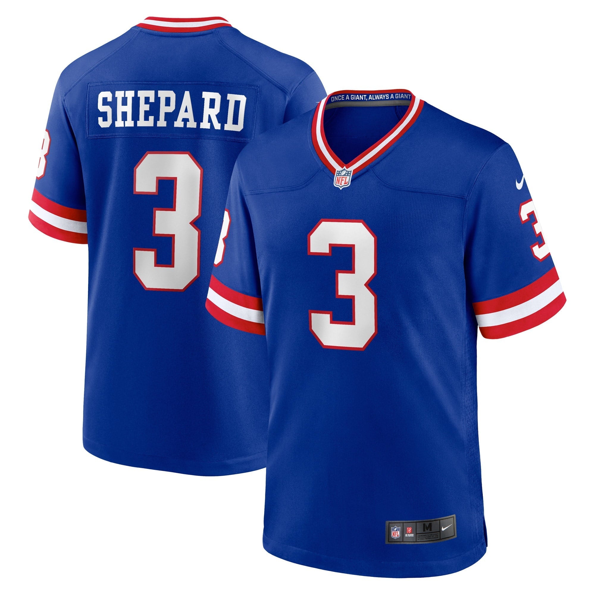 Men's Nike Sterling Shepard Royal New York Giants Classic Player Game Jersey - vstockx
