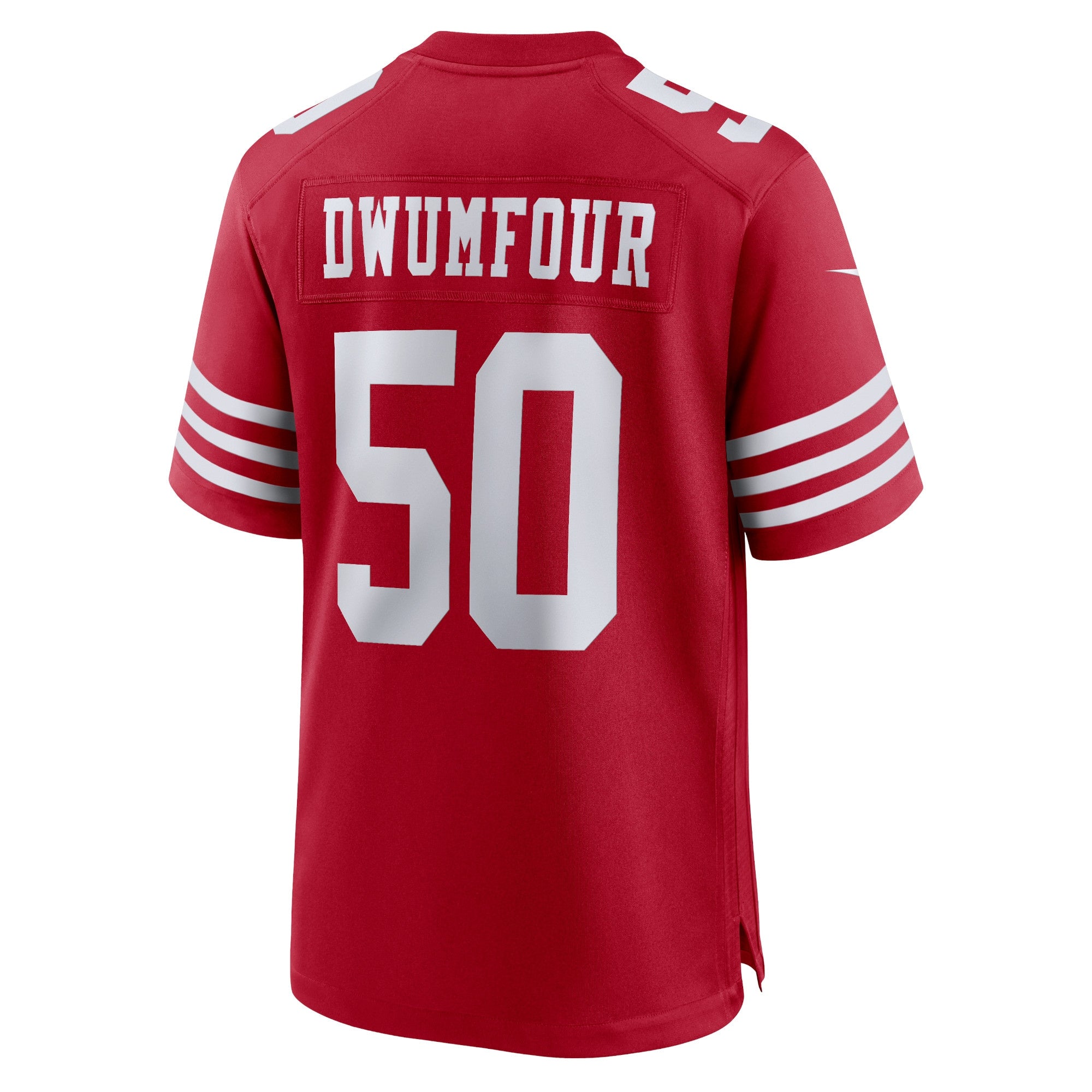 Men's Nike Michael Dwumfour Scarlet San Francisco 49ers Home Game Player Jersey - vstockx