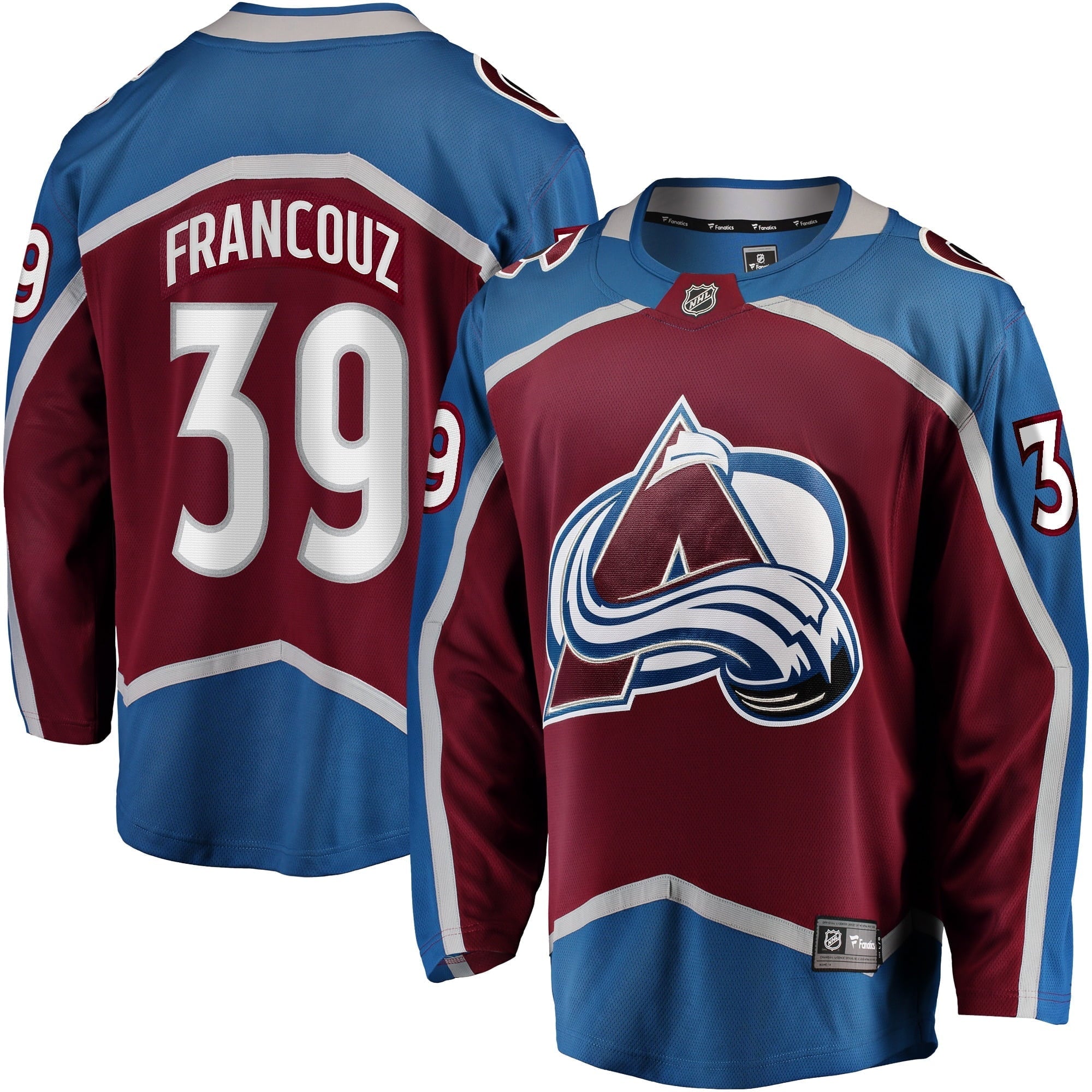 Men's Fanatics Branded Pavel Francouz Burgundy Colorado Avalanche Breakaway Player Jersey - vstockx