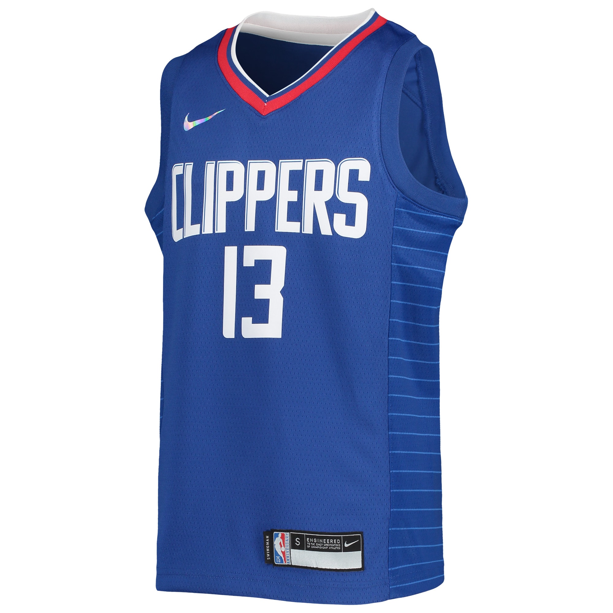 Paul George LA Clippers Nike Youth 2021/22 Diamond Swingman Jersey - Icon Edition - Royal - vstockx
