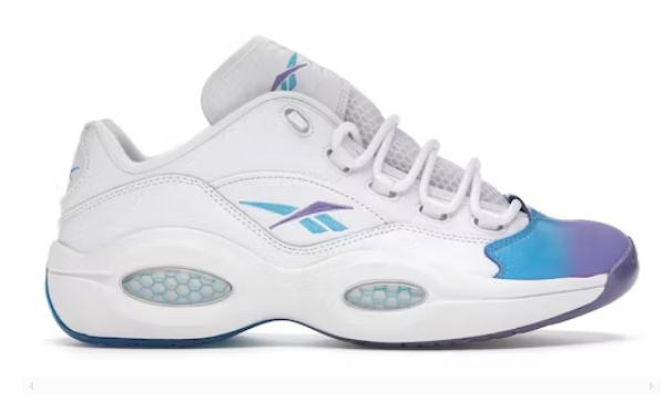 Reebok Question Low Radiant Aqua Hyper Purple - vstockx