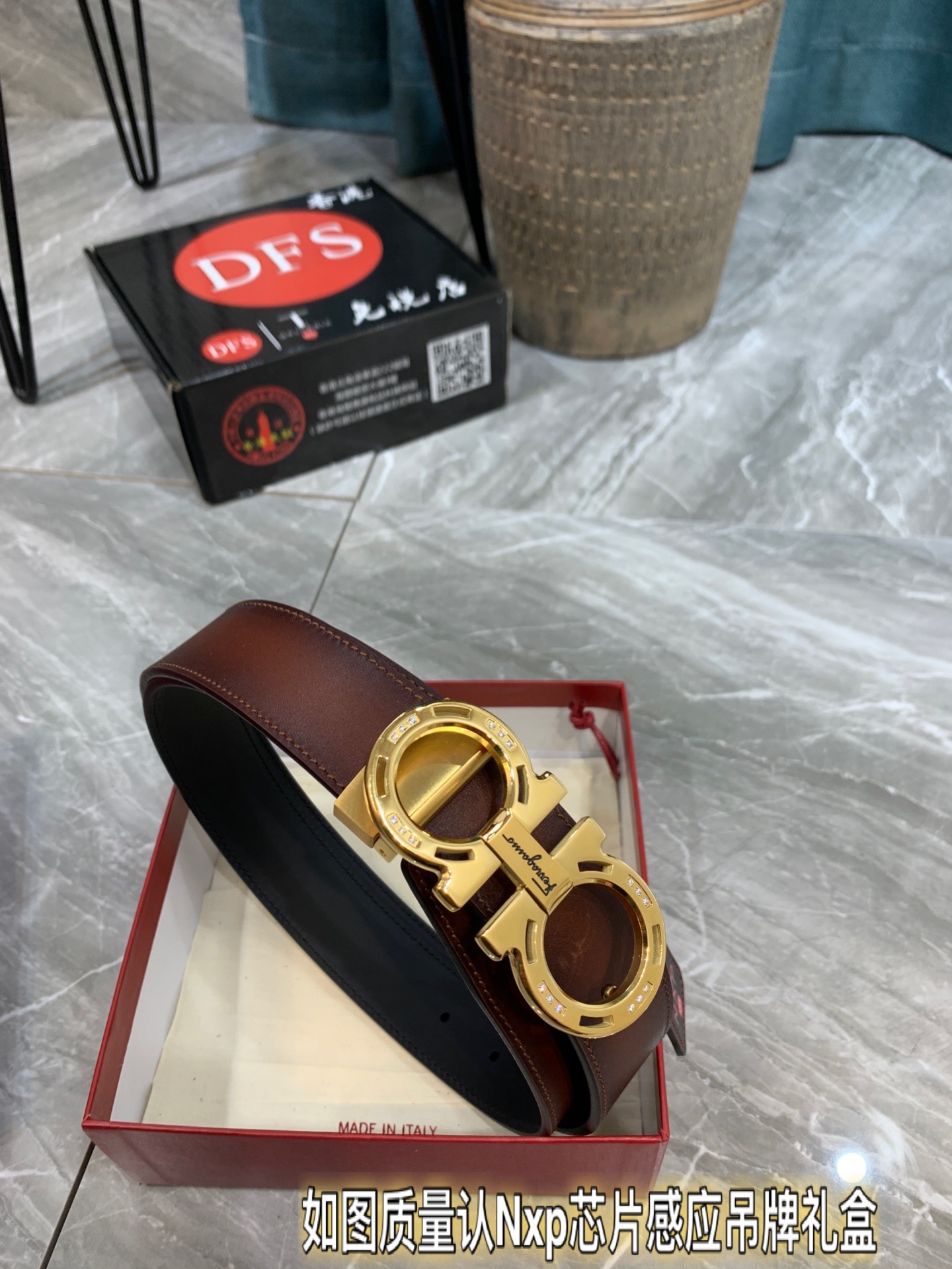 Streetwear Belt Ferragamo 319778 size:3.5cm - vstockx
