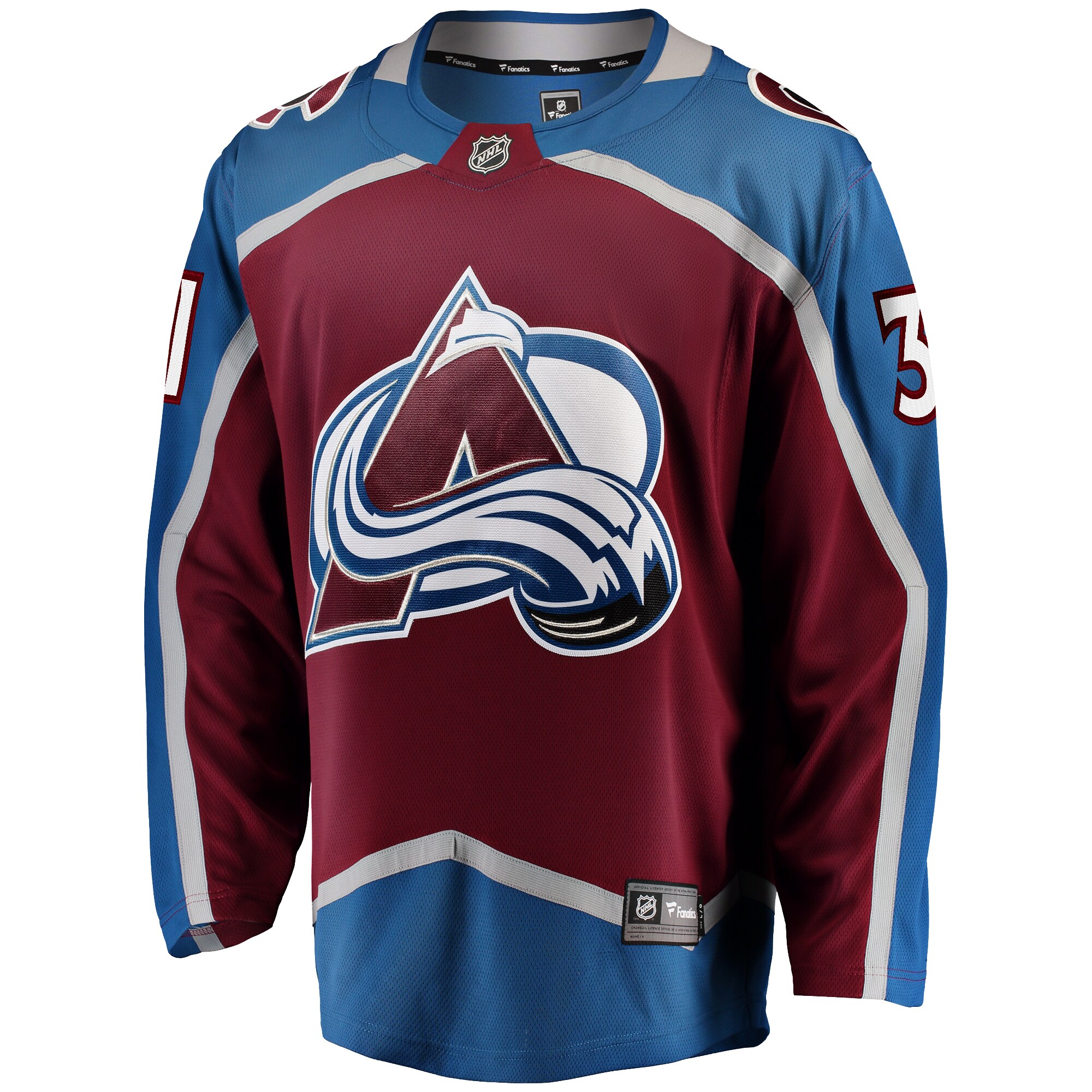 Philipp Grubauer Colorado Avalanche Fanatics Branded Home Breakaway Player Jersey - Maroon - vstockx