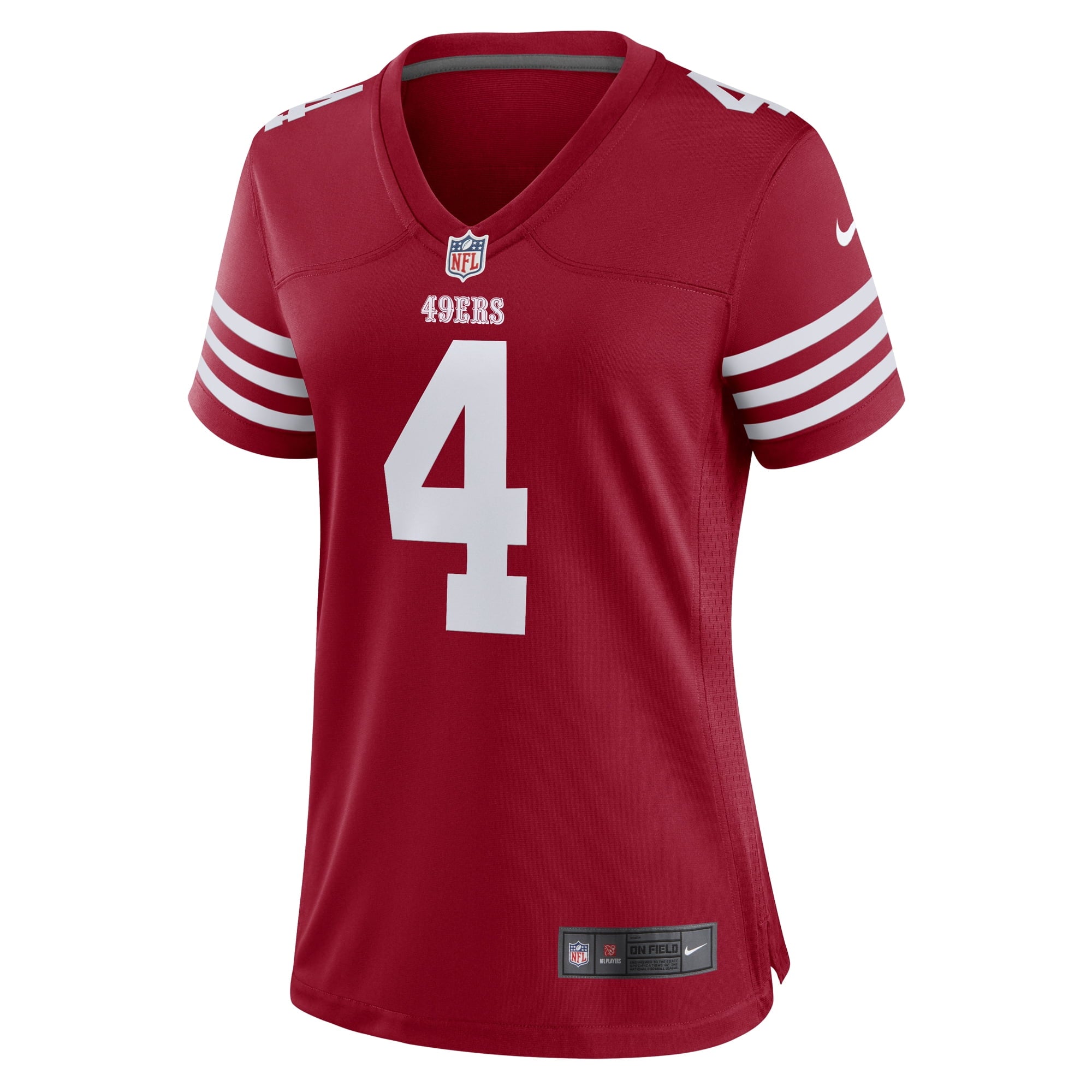Women's Nike Jake Moody Scarlet San Francisco 49ers Team Game Jersey - vstockx