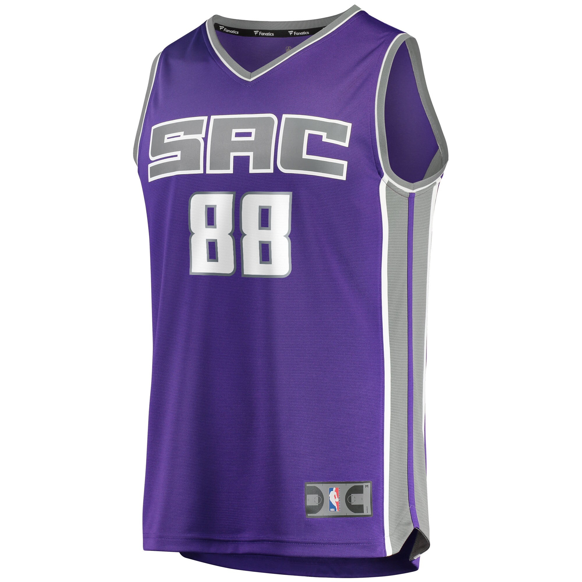 Neemias Queta Sacramento Kings Fanatics Branded 2021/22 Fast Break Replica Jersey - Icon Edition - Purple - vstockx