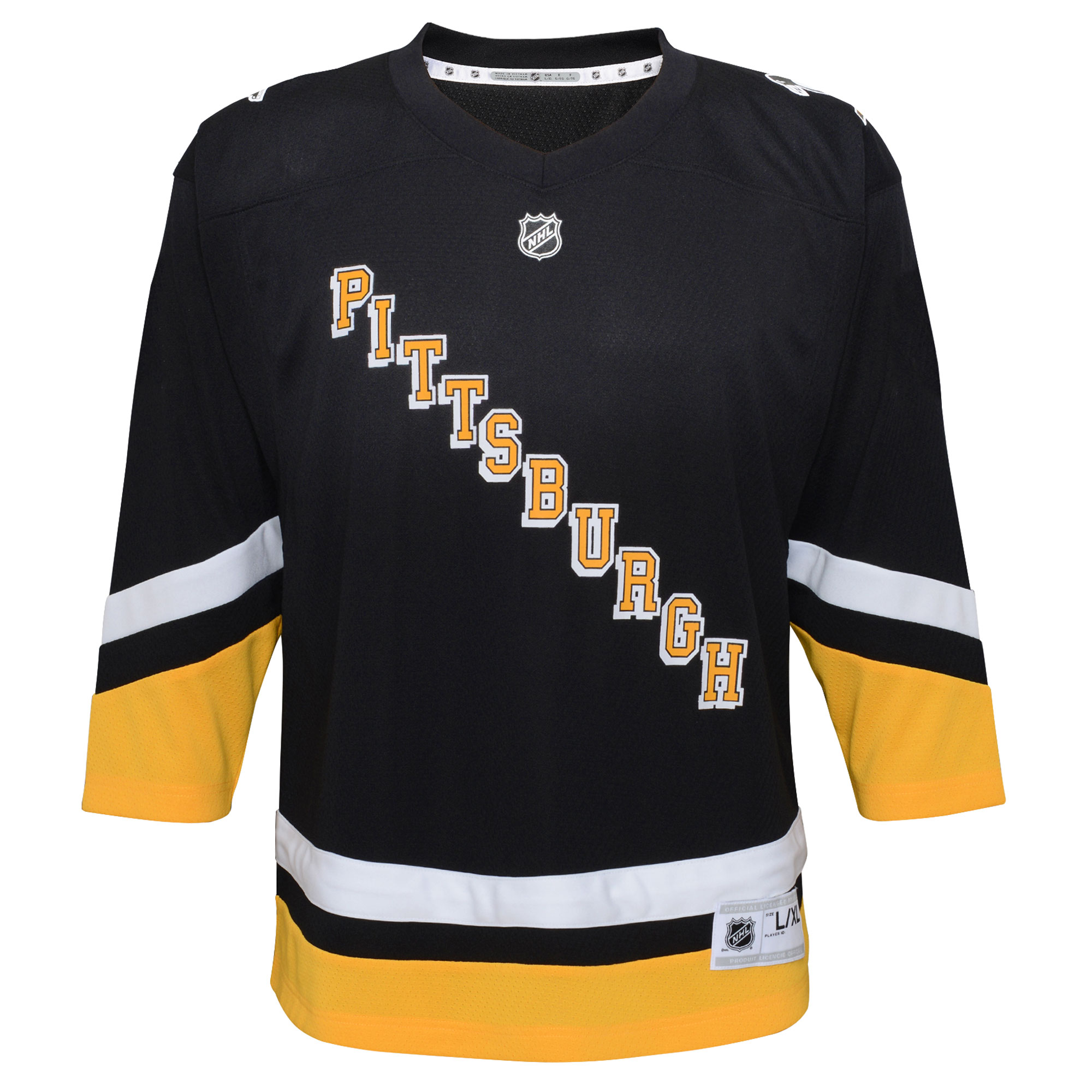 Pittsburgh Penguins Youth 2021/22 Alternate Replica Jersey - Black - vstockx