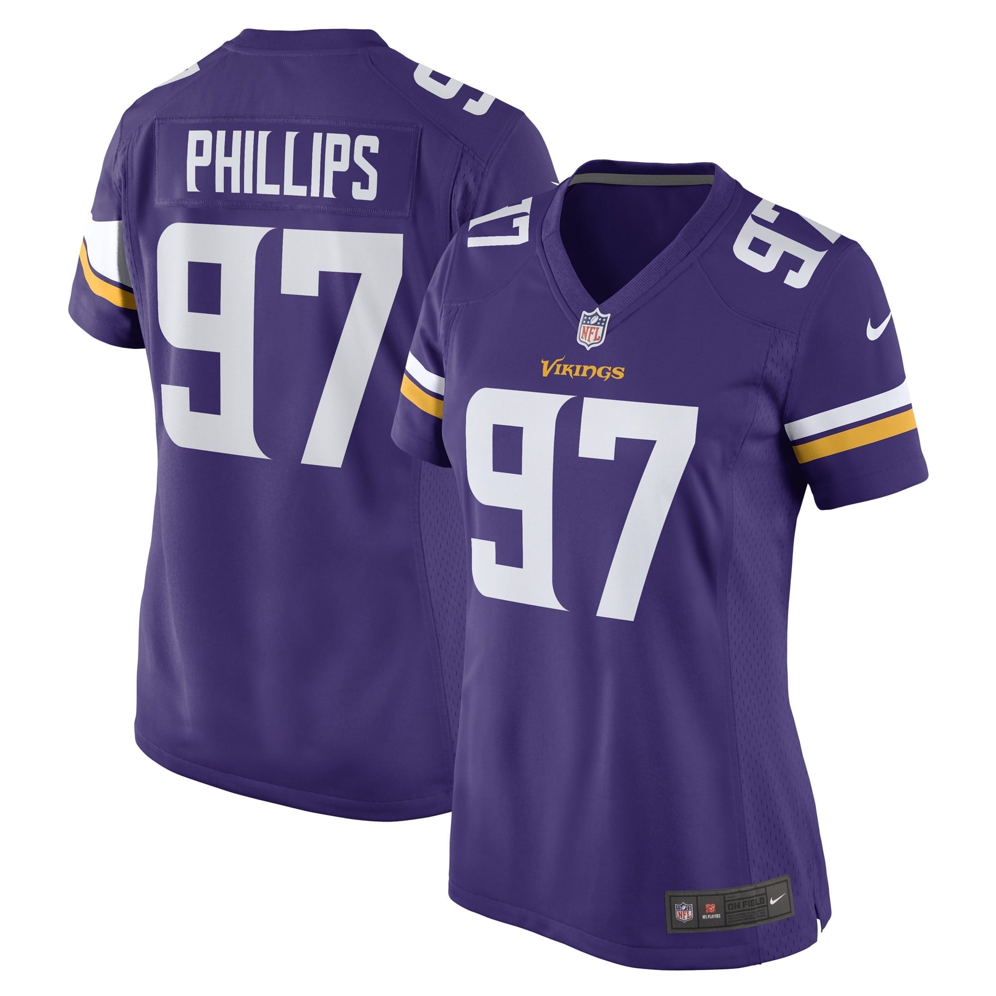 Women's Nike Harrison Phillips Purple Minnesota Vikings Game Player Jersey - vstockx