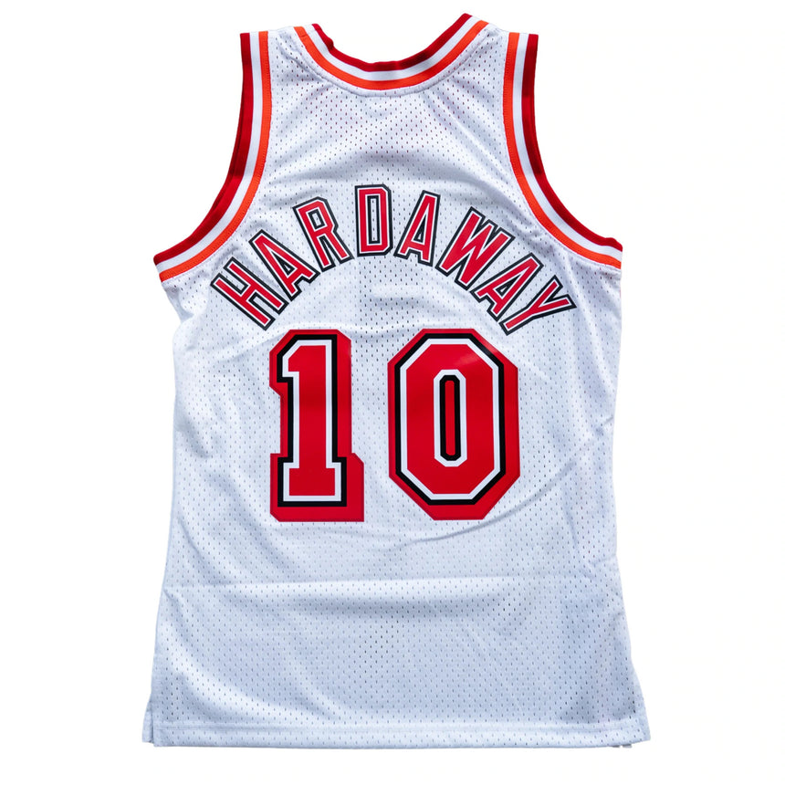 Miami Heat Tim Hardaway Mitchell & Ness NBA Mens Hardwood Classics White Swingman Jersey - vstockx