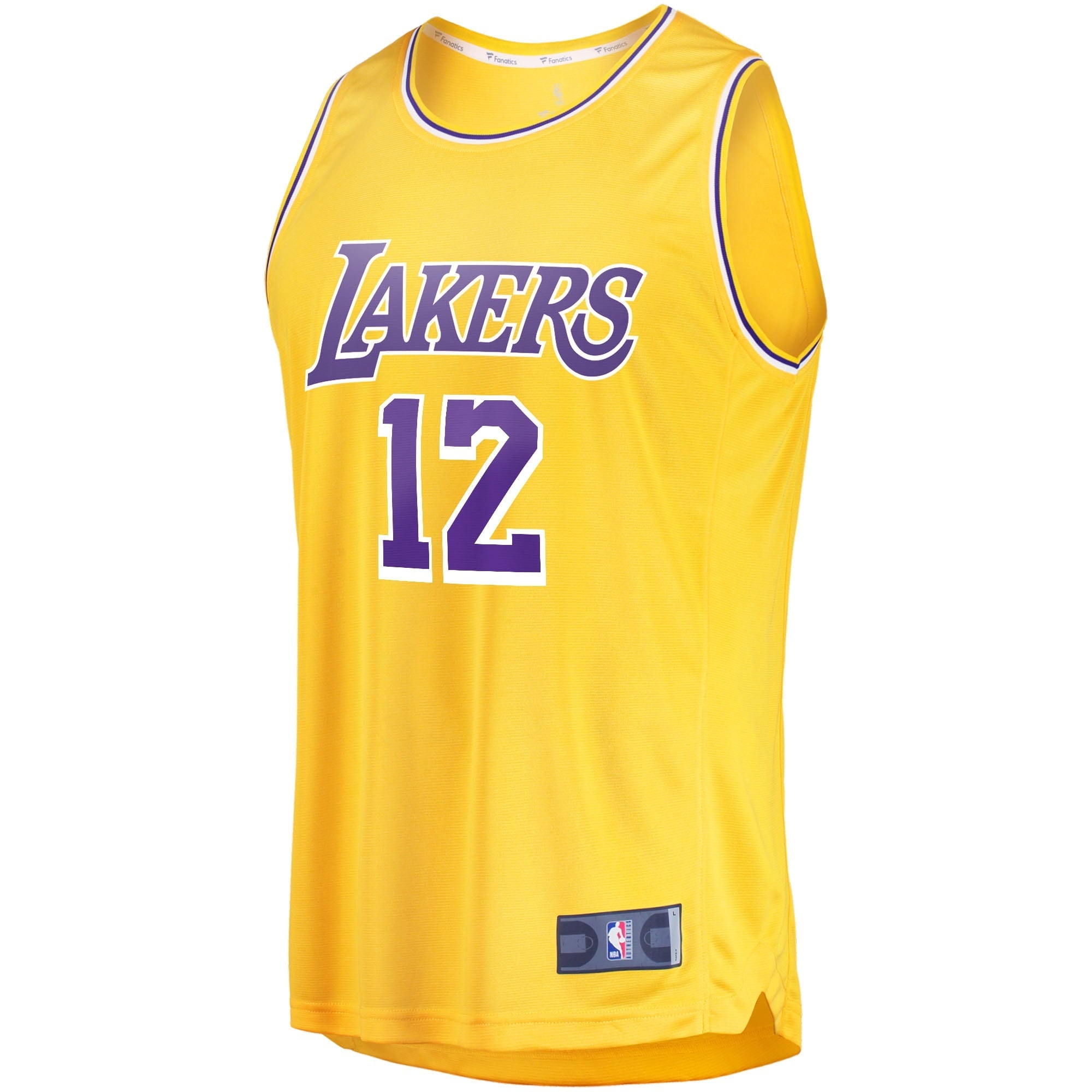 Men's Fanatics Branded Kendrick Nunn Gold Los Angeles Lakers 2021/22 Fast Break Replica Jersey - Icon Edition - vstockx