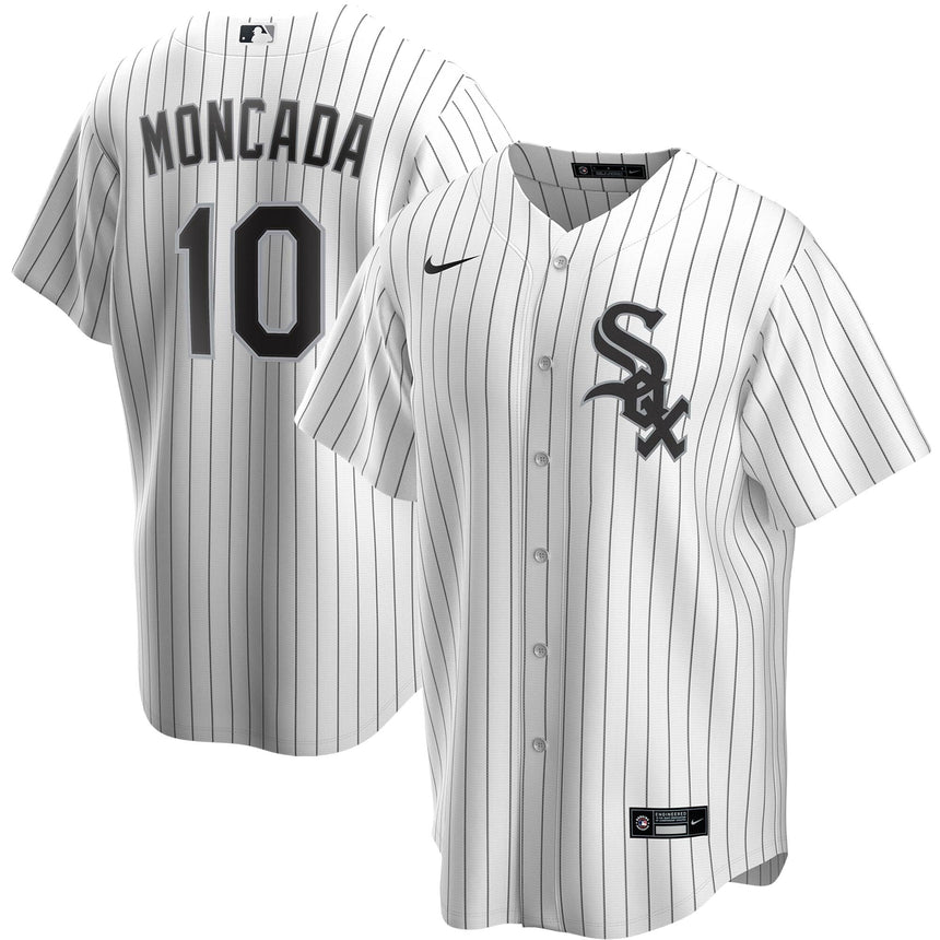Men's Yoan Moncada Chicago White Sox White Home Premium Stitch Replica Jersey - vstockx