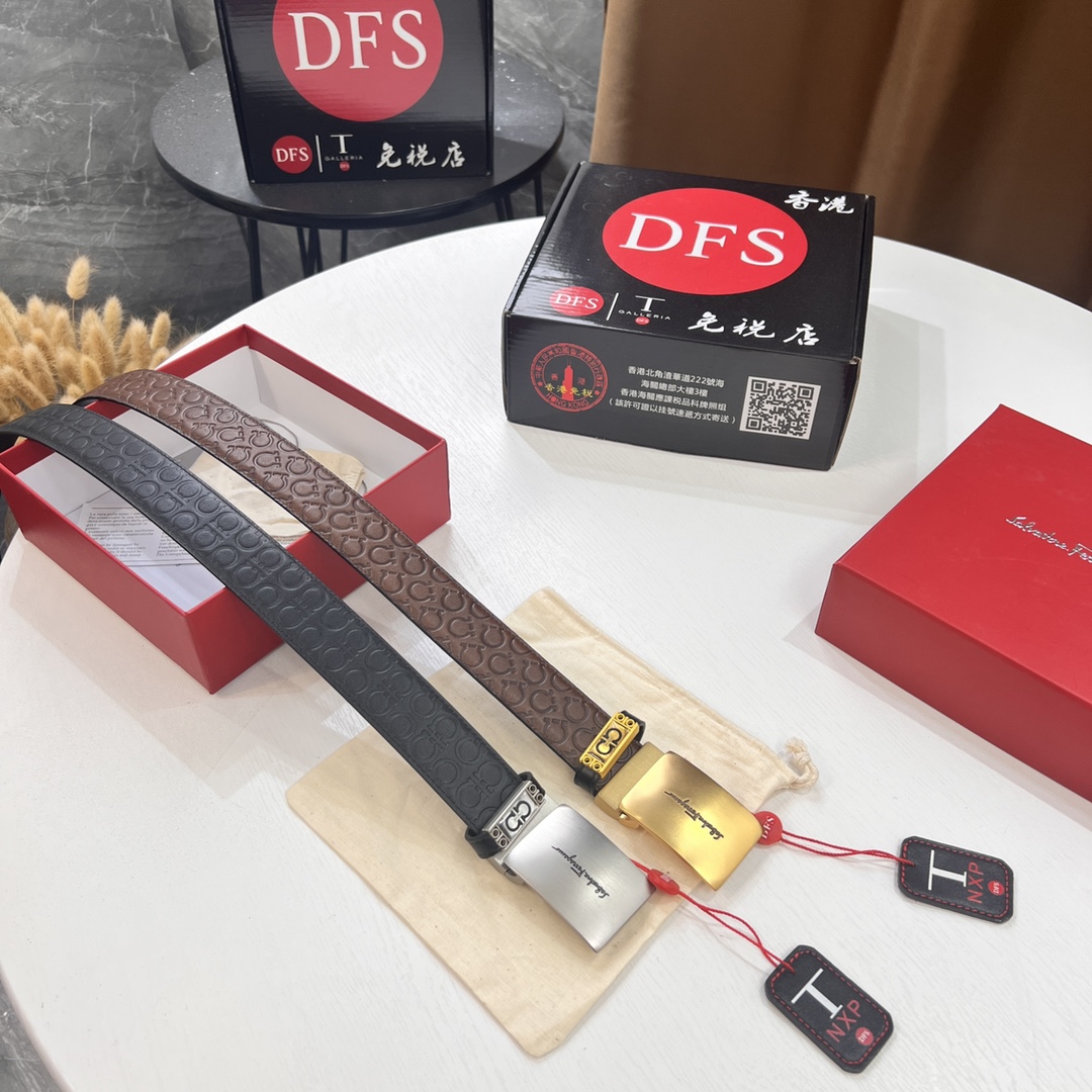 Streetwear Belt Ferragamo 320321 size:3.5cm - vstockx