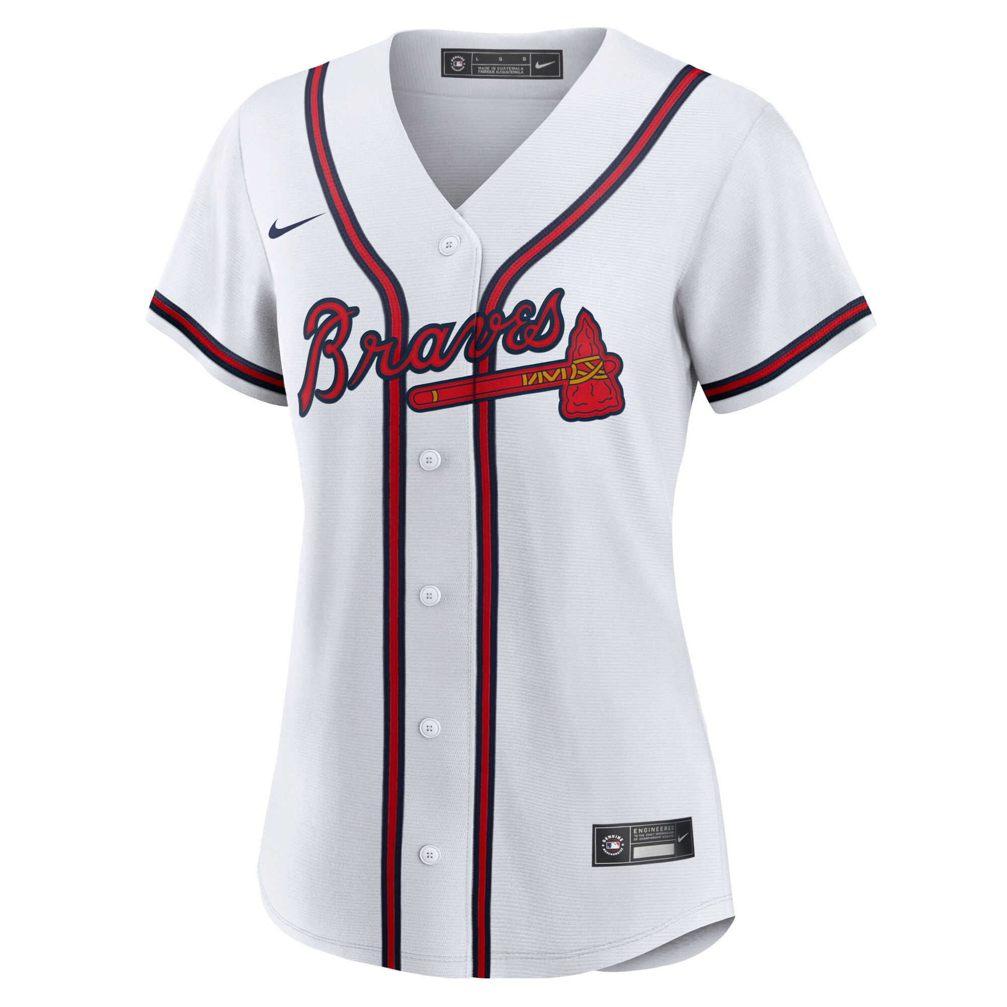 Ronald Acuna Jr. Atlanta Braves Nike Women's Home Replica Player Jersey - White - vstockx