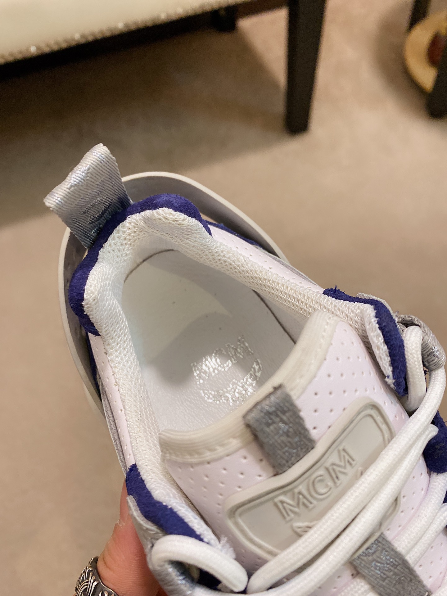 MCM Low Top Logo Lace-up Sneakers 9 - vstockx