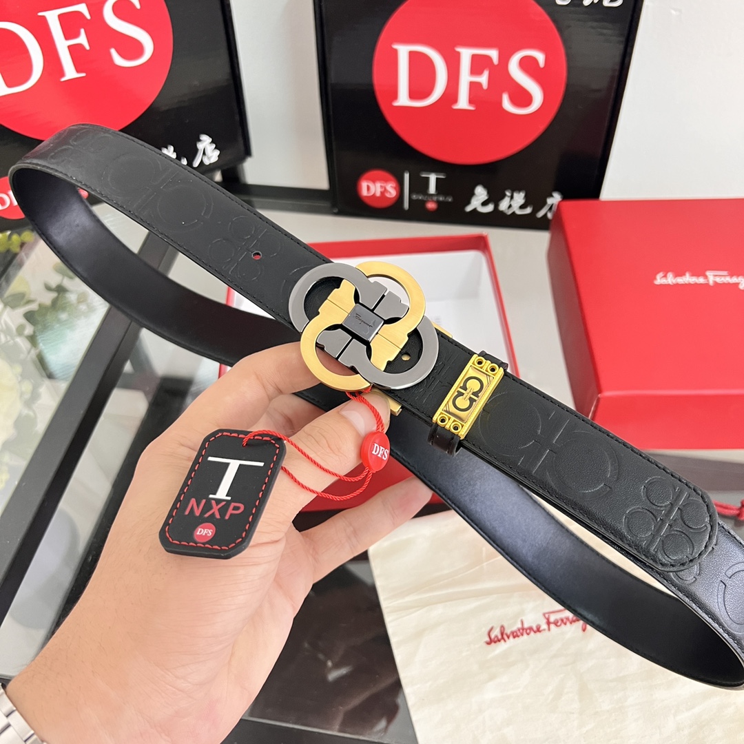 Streetwear Belt Ferragamo 320128 size:3.5cm - vstockx