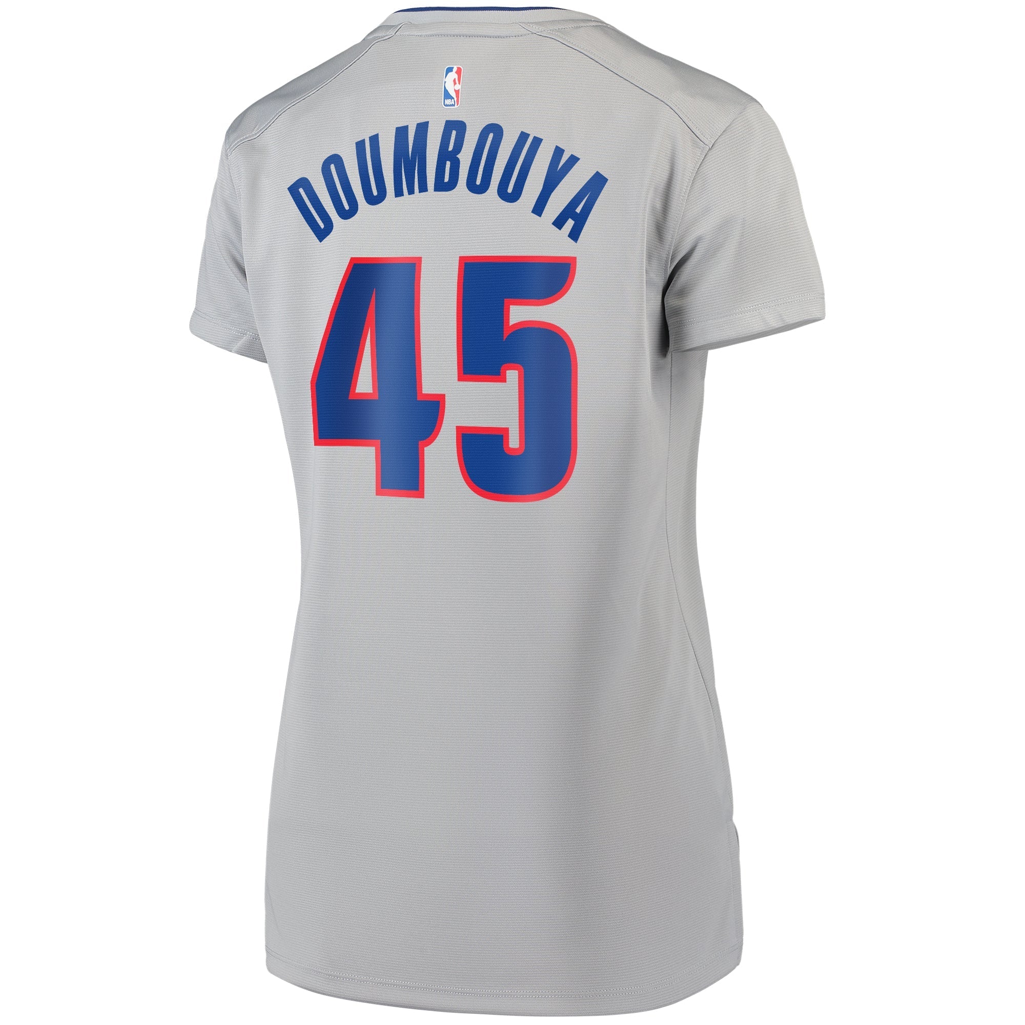 Women's Fanatics Branded Sekou Doumbouya Silver Detroit Pistons Fast Break Replica Jersey - Statement Edition - vstockx