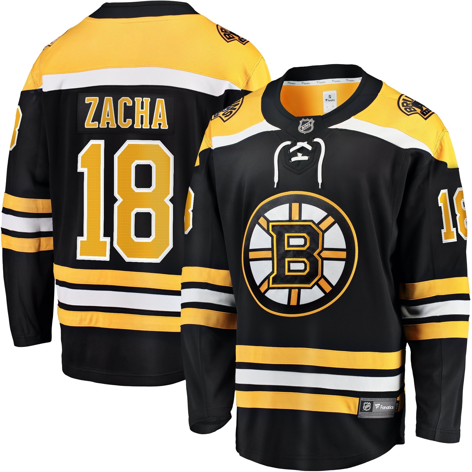 Men's Fanatics Branded Pavel Zacha Black Boston Bruins Home Breakaway Player Jersey - vstockx