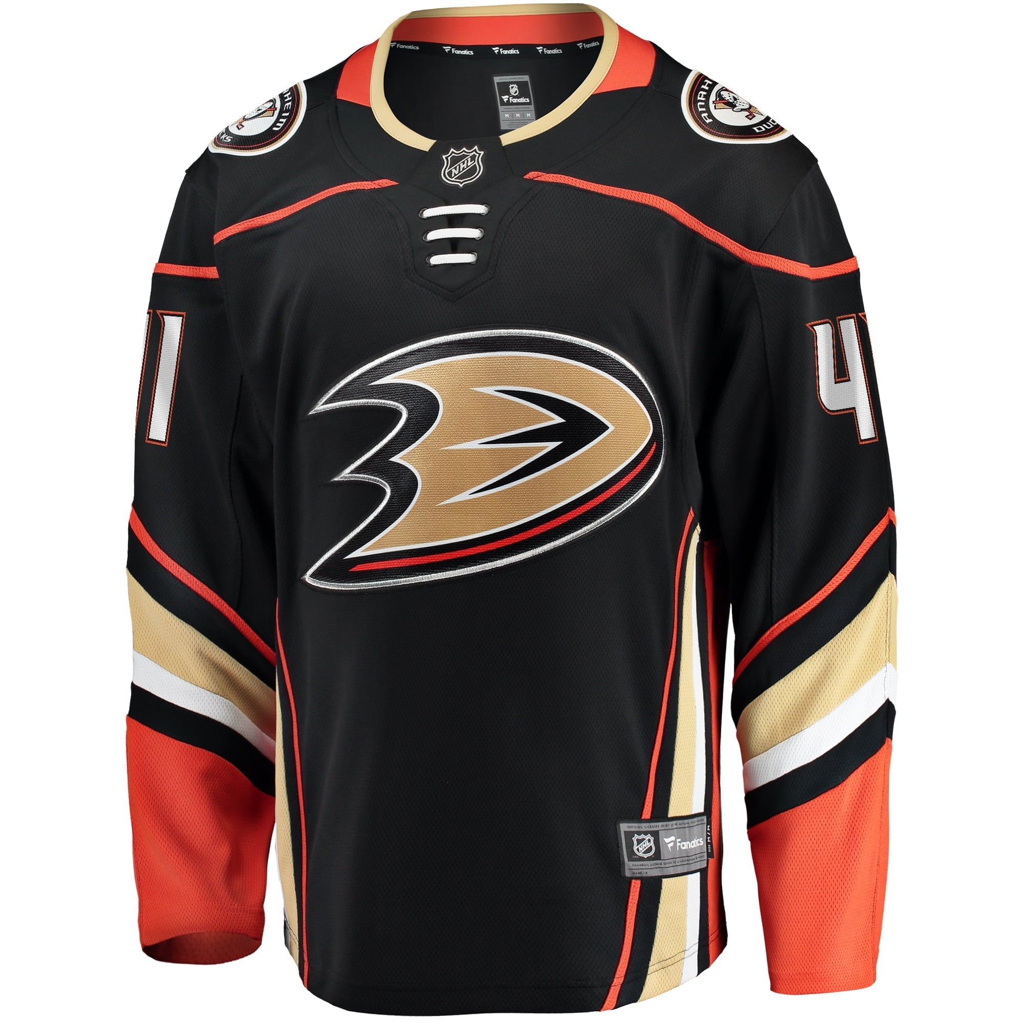Men's Fanatics Branded Anthony Stolarz Black Anaheim Ducks Home Breakaway Player Jersey - vstockx