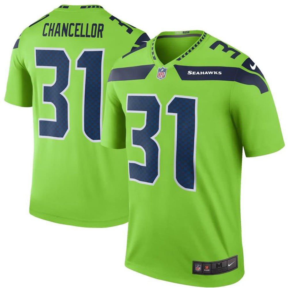 Youth Seattle Seahawks Kam Chancellor Legend Jersey - Green - vstockx
