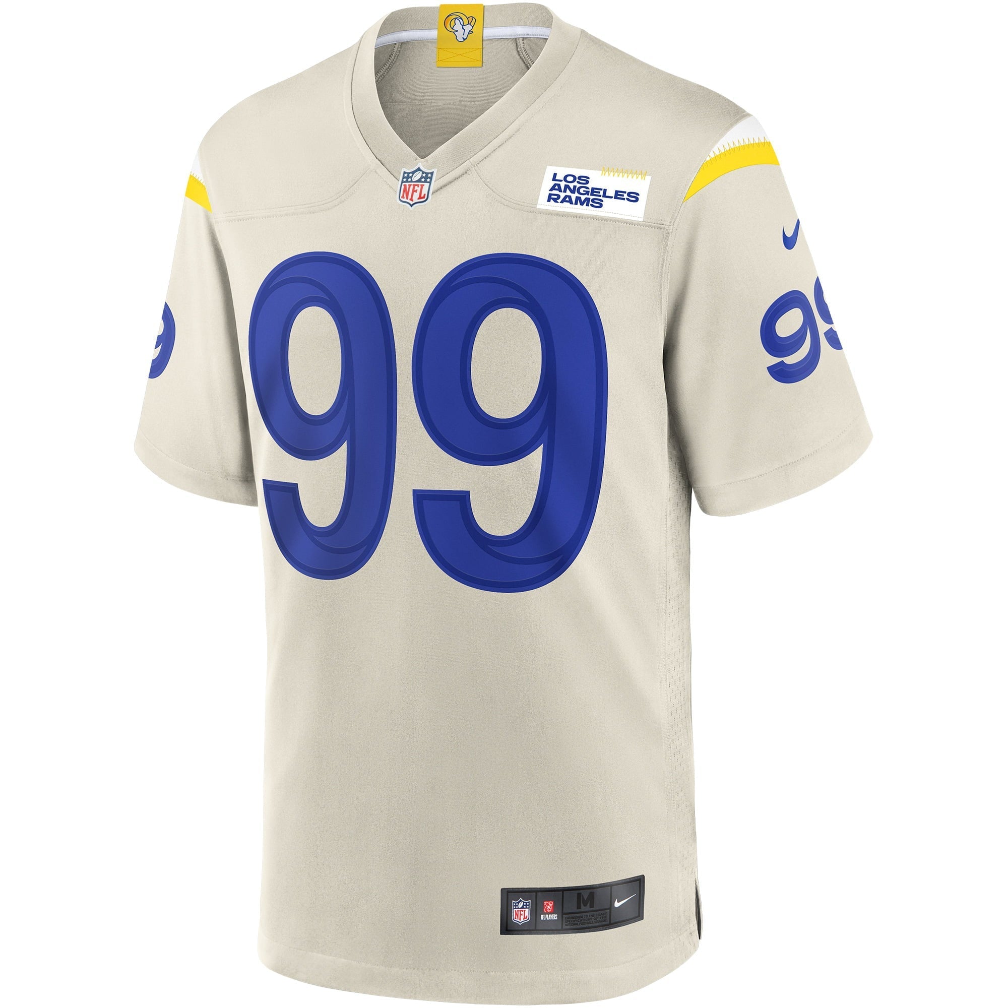 Men's Nike Aaron Donald Bone Los Angeles Rams Game Jersey - vstockx
