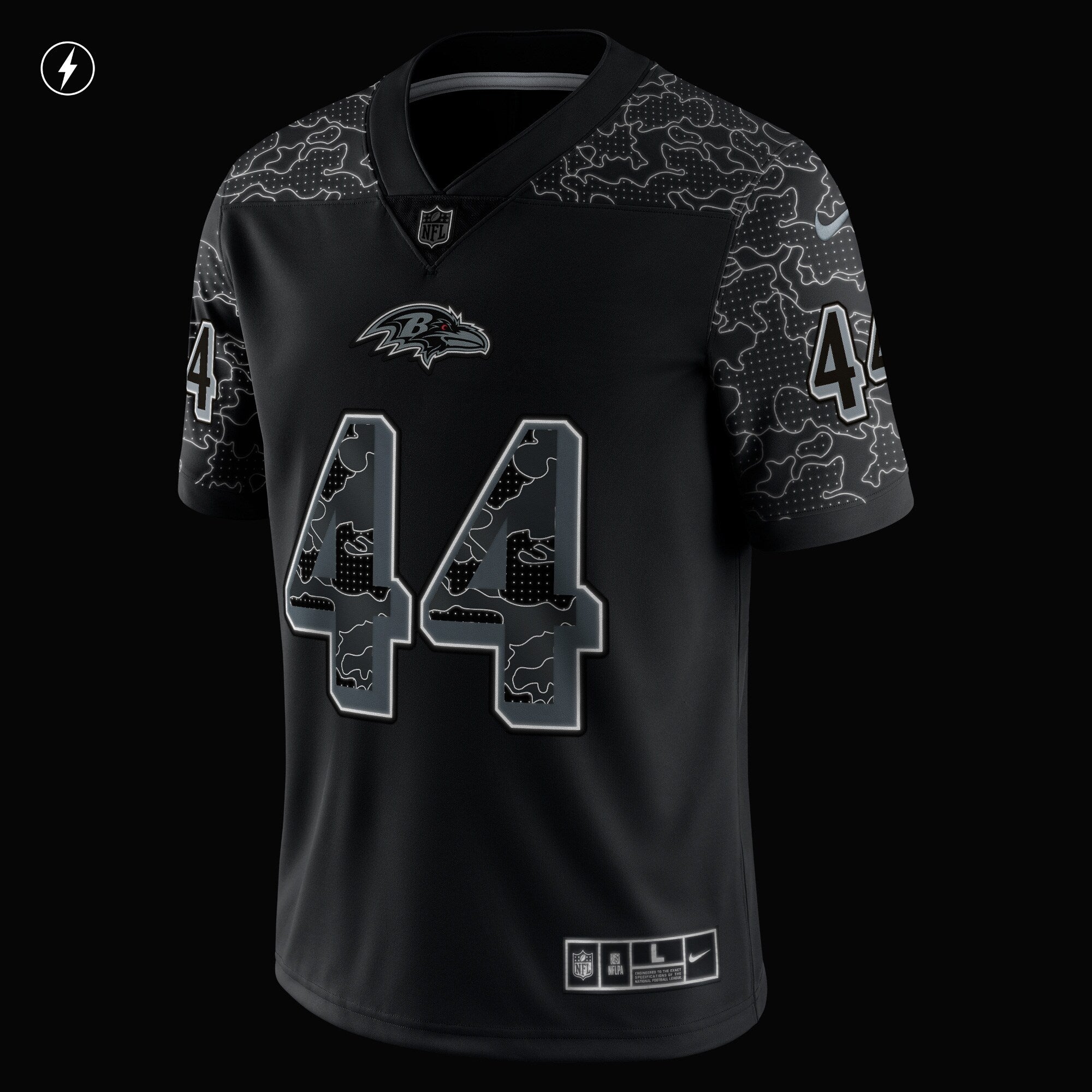 Men's Nike Marlon Humphrey Black Baltimore Ravens RFLCTV Limited Jersey - vstockx