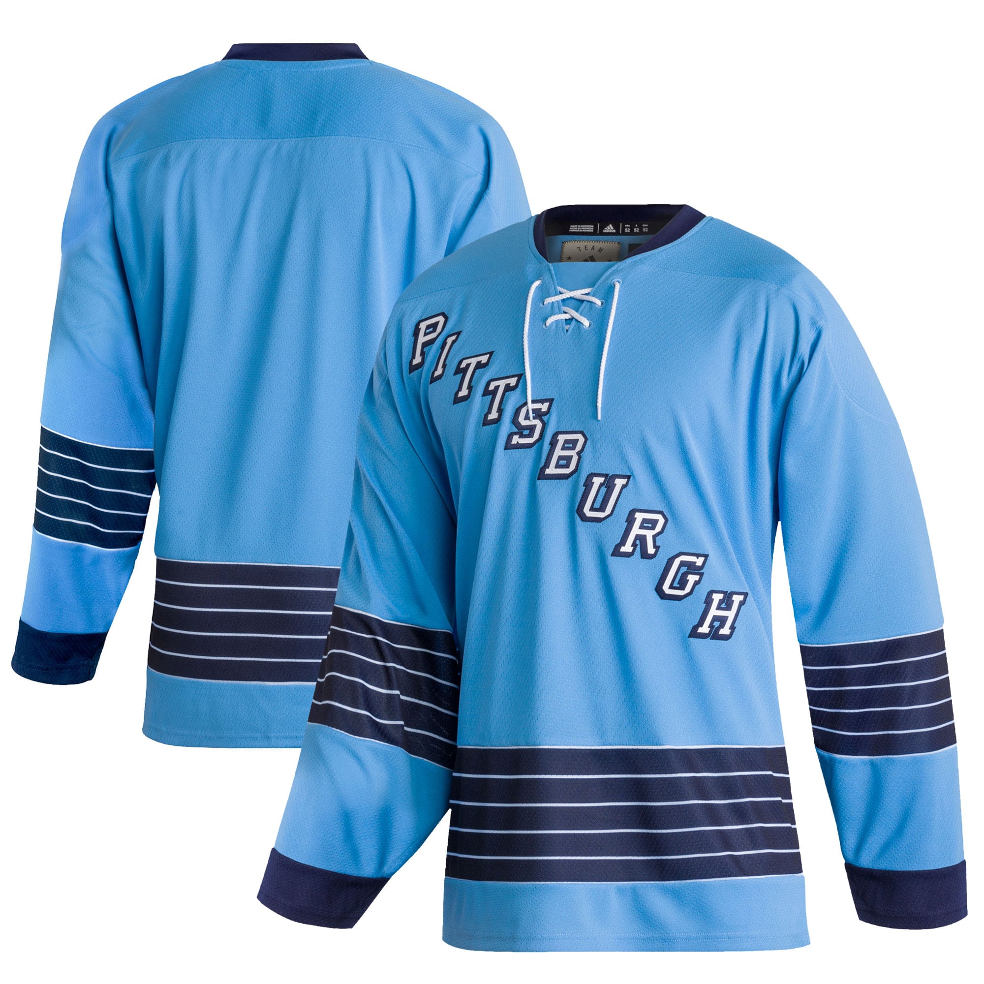 Pittsburgh Penguins adidas Team Classics Authentic Blank Jersey - Light Blue - vstockx