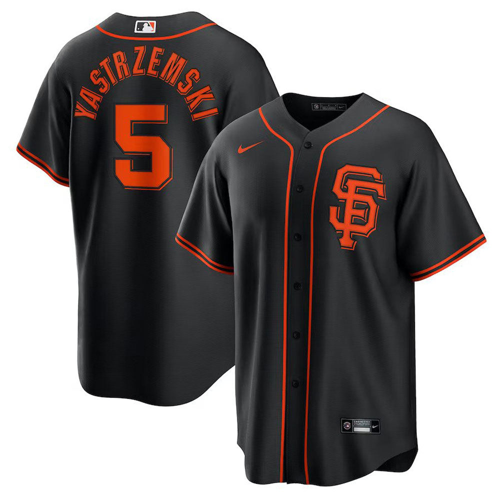 Youth San Francisco Giants Mike Yastrzemski Cool Base Replica Jersey Black - vstockx