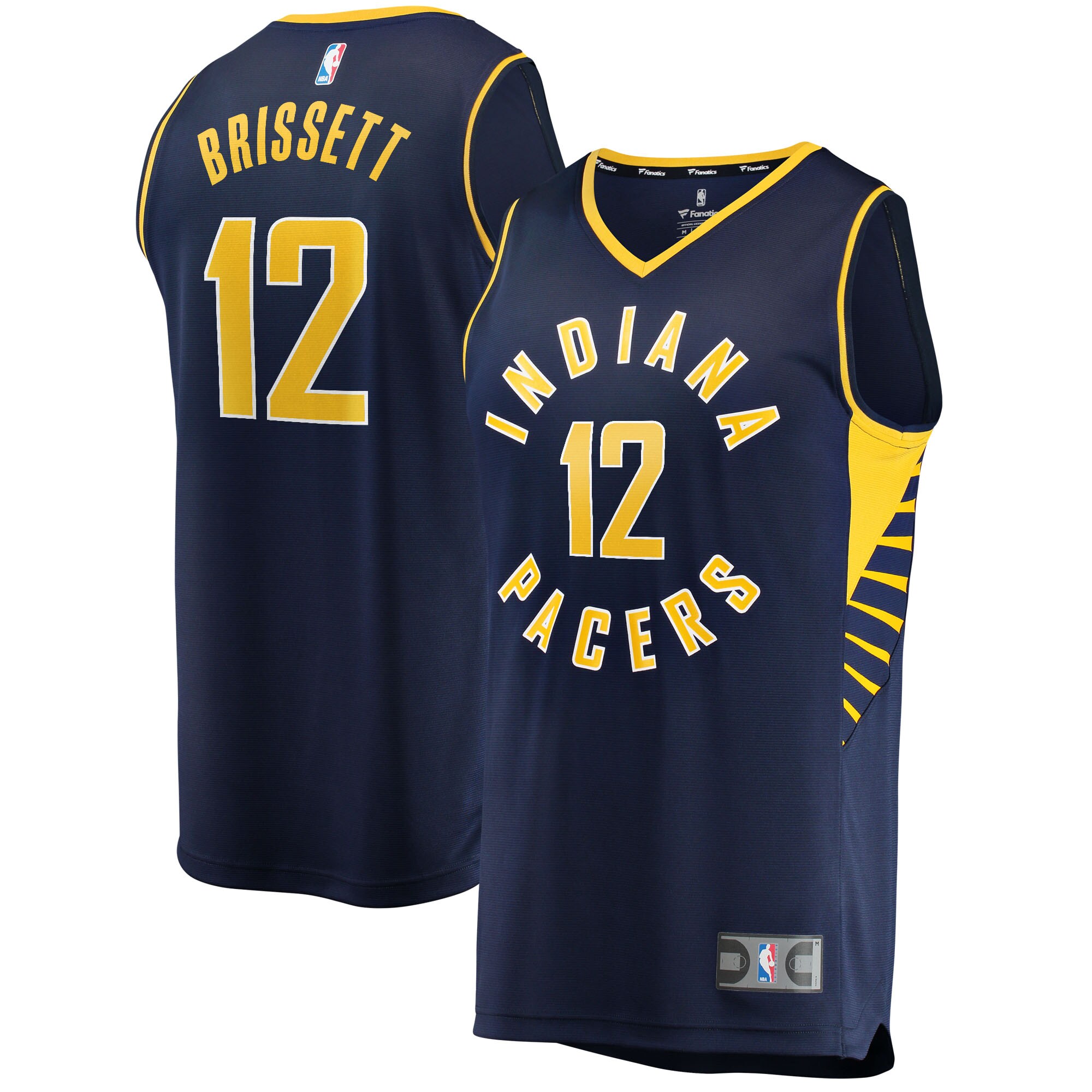 Oshae Brissett Indiana Pacers Fanatics Branded 2021/22 Fast Break Replica Jersey - Icon Edition - Navy - vstockx