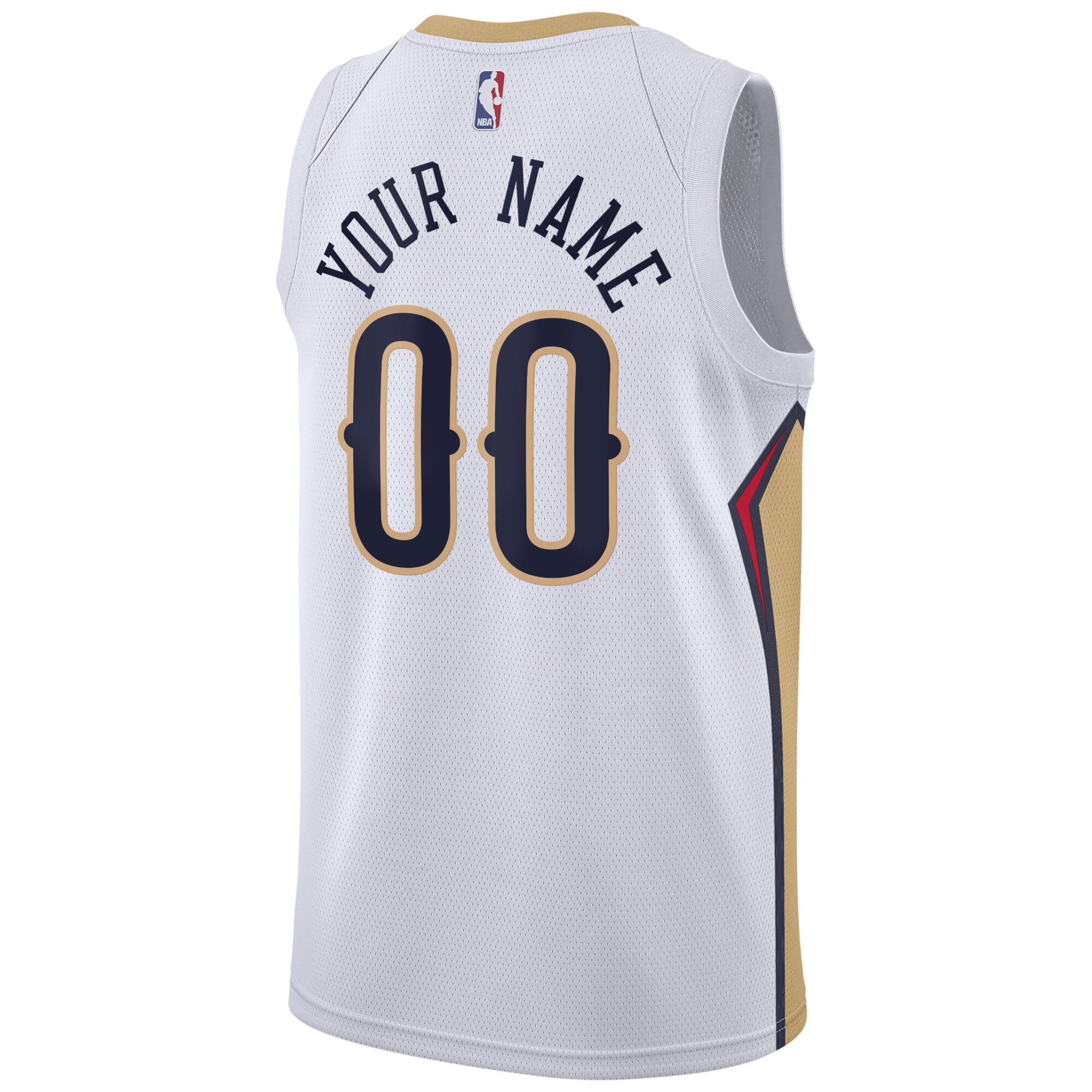New Orleans Pelicans Nike Unisex Swingman Custom Jersey White - Icon Edition - vstockx