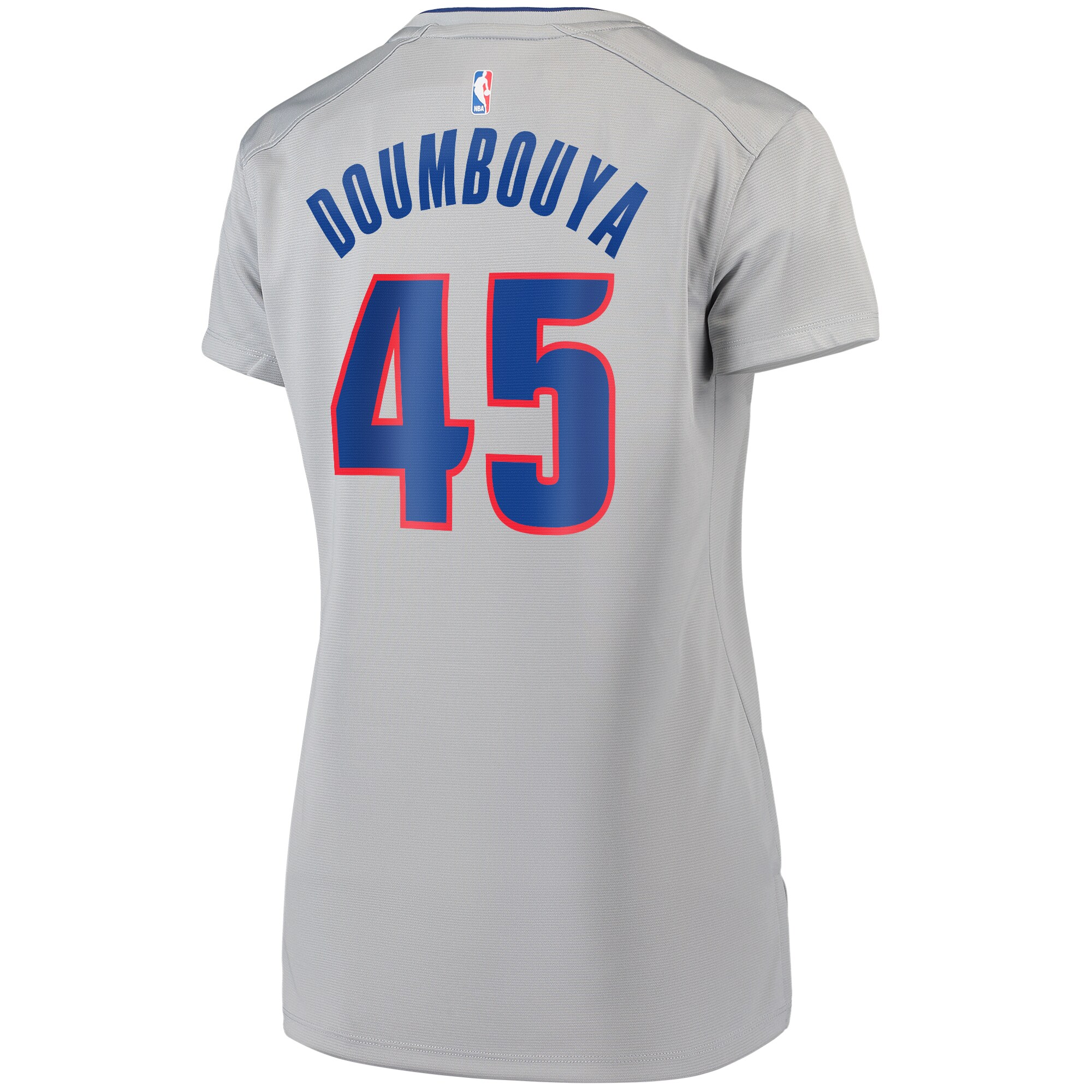 Sekou Doumbouya Detroit Pistons Fanatics Branded Women's Fast Break Replica Jersey Silver - Statement Edition - vstockx