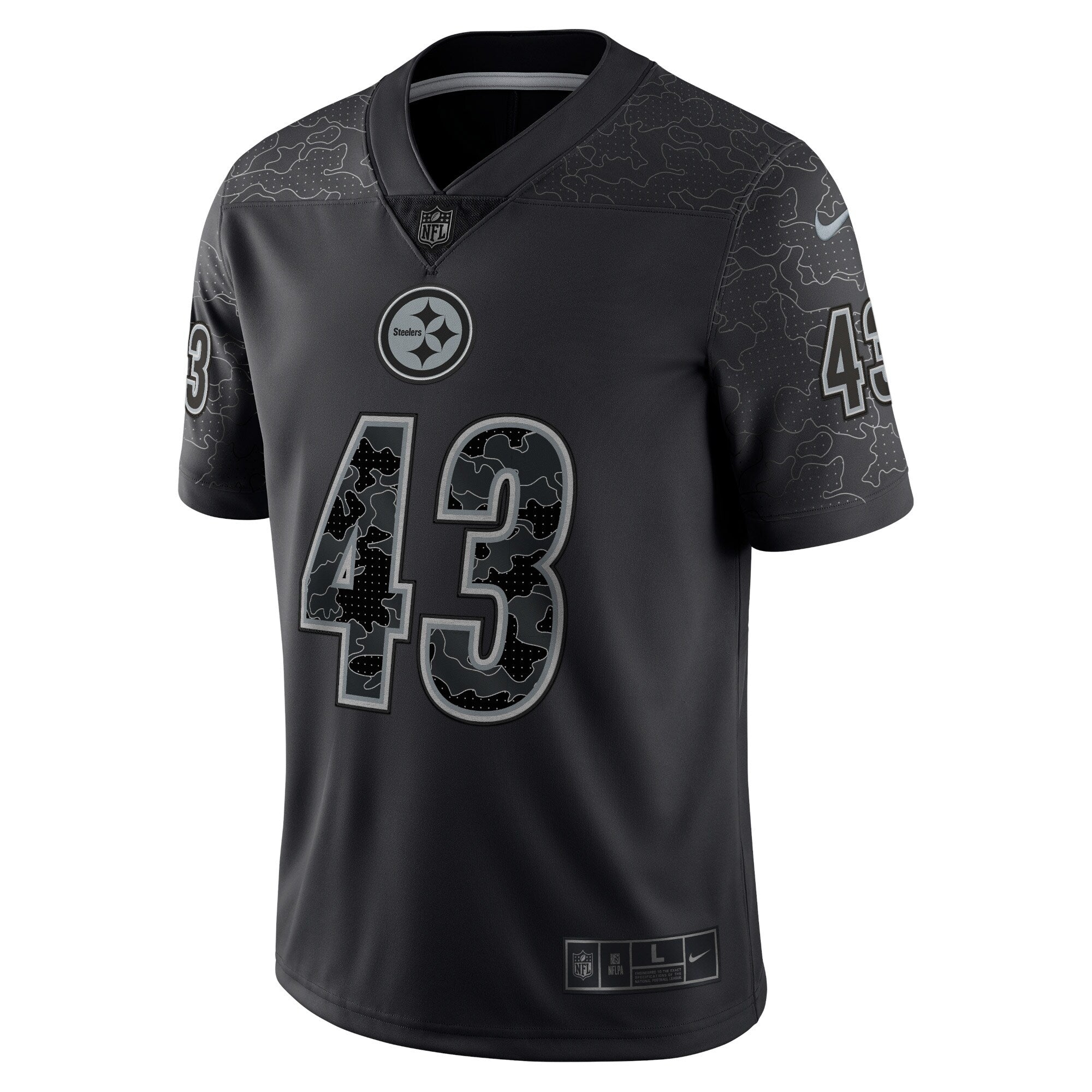 Men's Nike Troy Polamalu Black Pittsburgh Steelers Retired Player RFLCTV Limited Jersey - vstockx