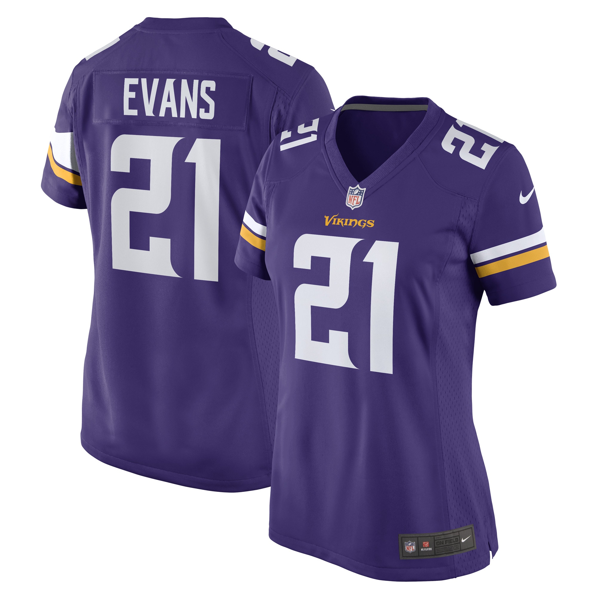 Akayleb Evans Minnesota Vikings Nike Women's Game Player Jersey - Purple - vstockx