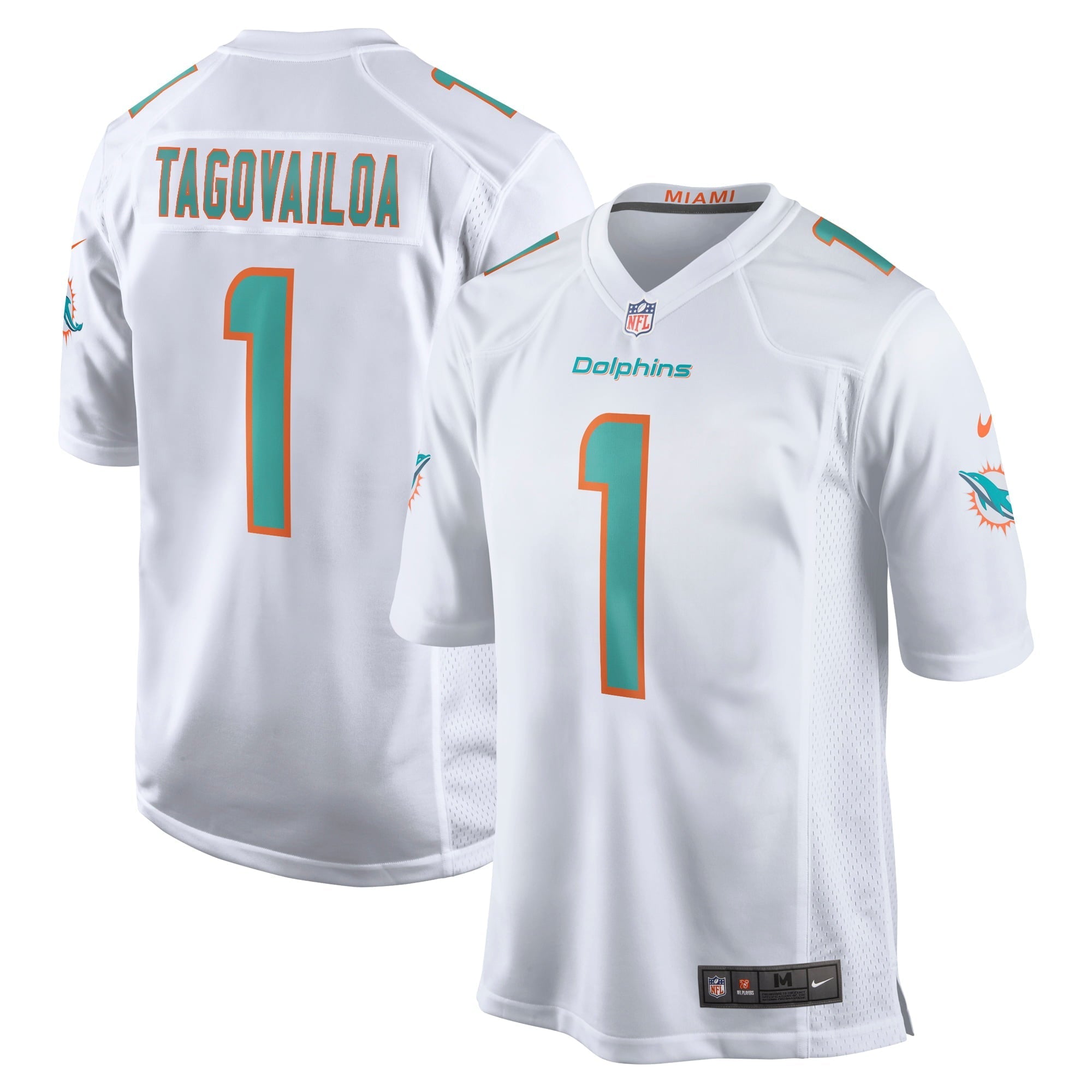 Men's Nike Tua Tagovailoa White Miami Dolphins Game Jersey - vstockx
