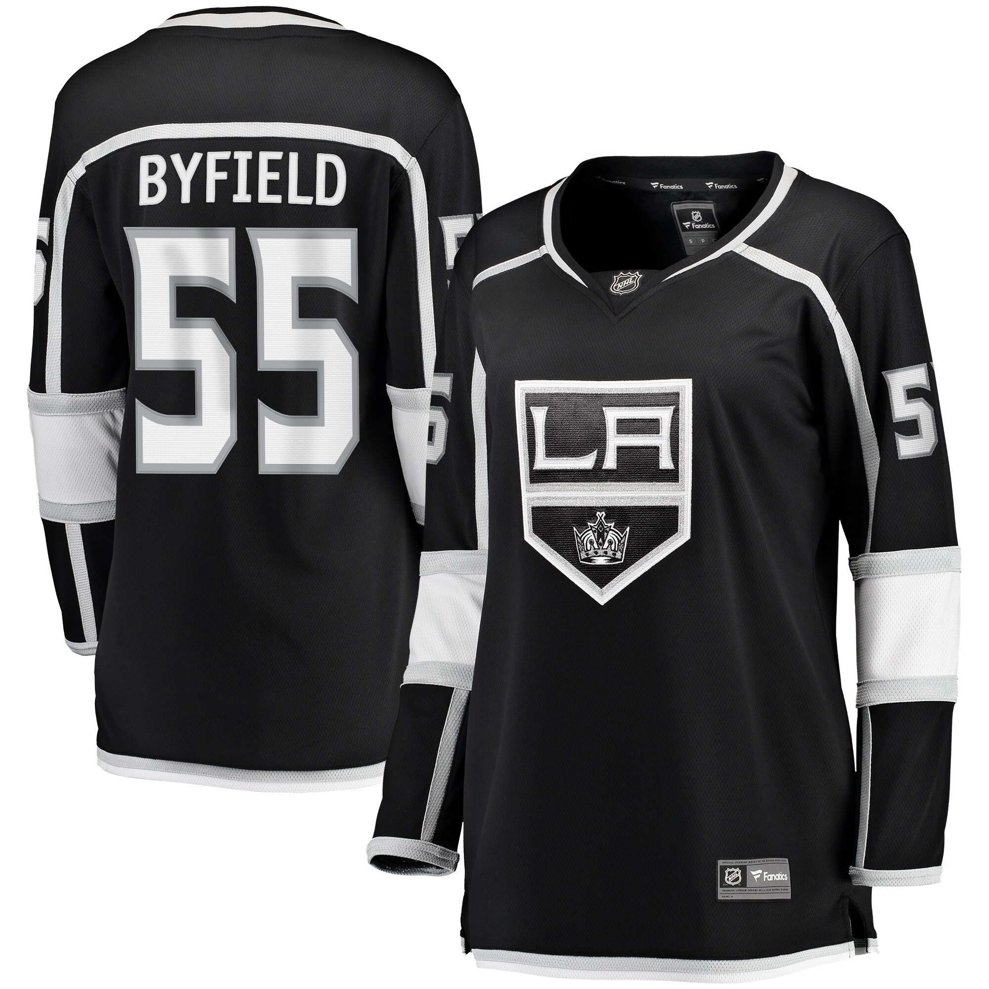 Quinton Byfield Los Angeles Kings Fanatics Branded Women's Home Breakaway Player Jersey - Black - vstockx