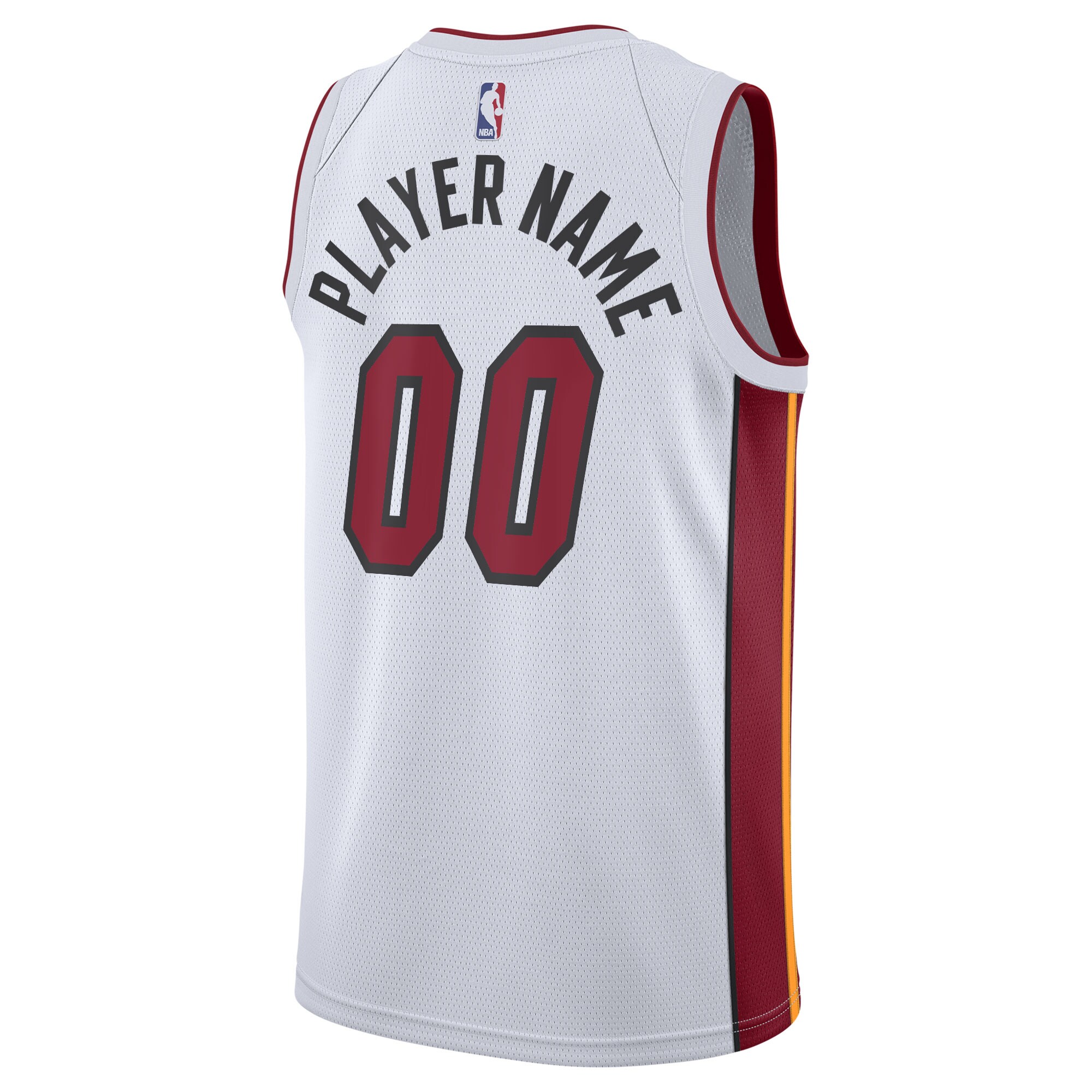 Miami Heat Nike 2020/21 Swingman Custom Jersey - Association Edition - White - vstockx