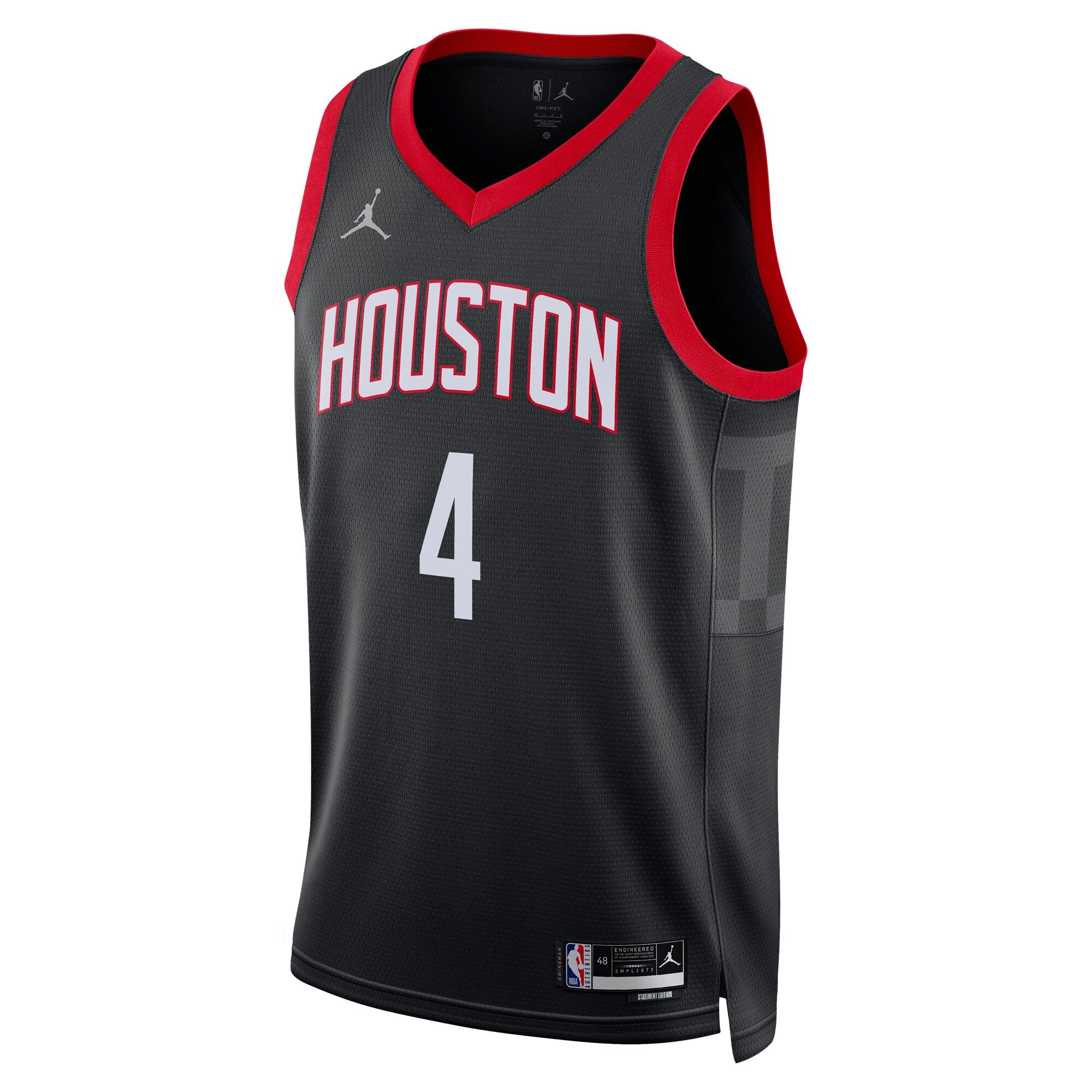 Jalen Green Houston Rockets Jordans Brand Unisex Swingman Jersey - Statement Edition - Black - vstockx