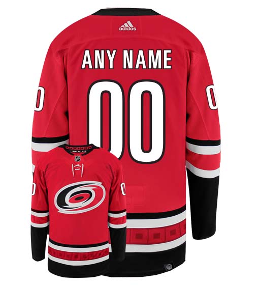Customizable Carolina Hurricanes Adidas Primegreen Authentic NHL Hockey Jersey - vstockx